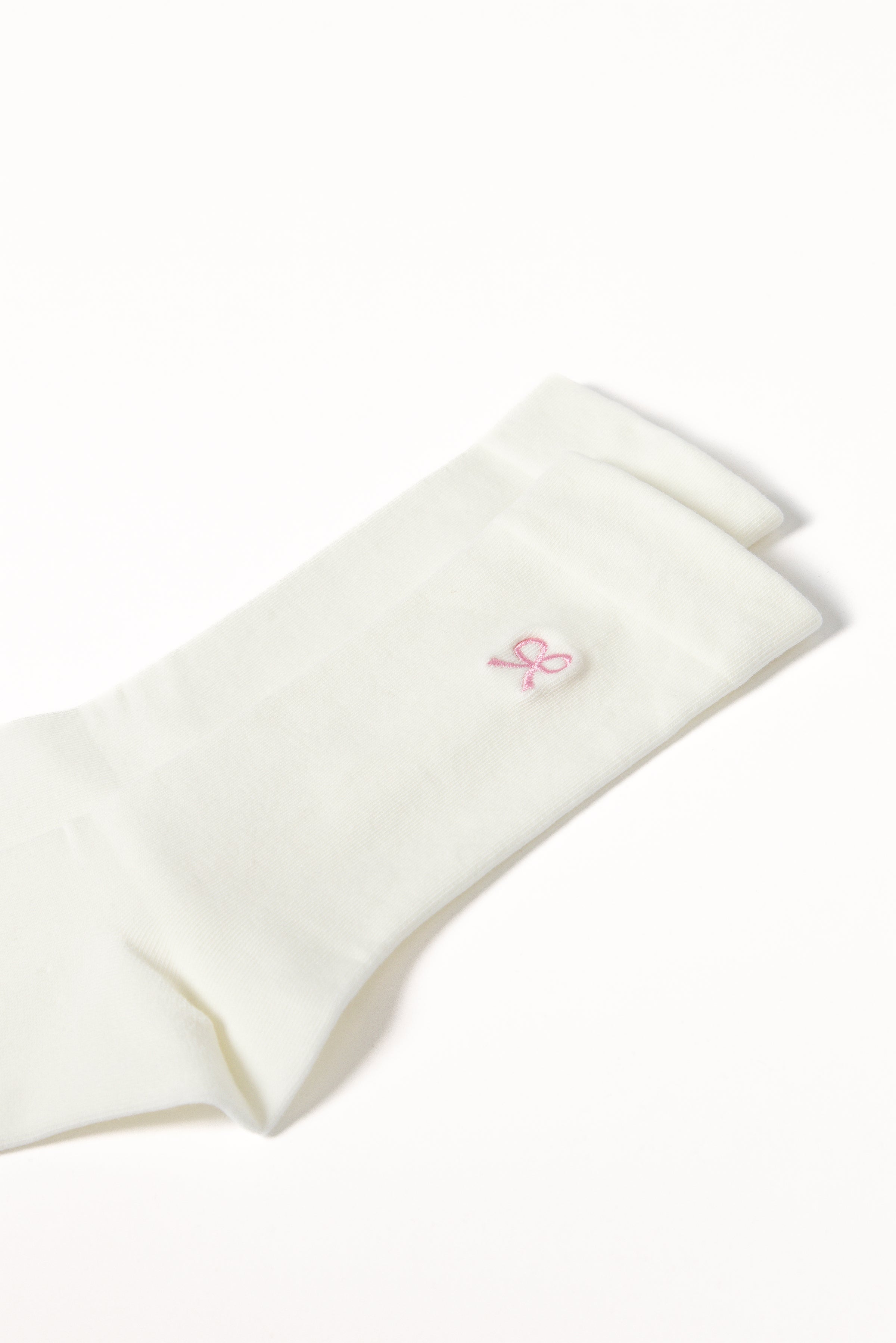 Petal and Pup USA ACCESSORIES Elsie Bow Socks - White One Size
