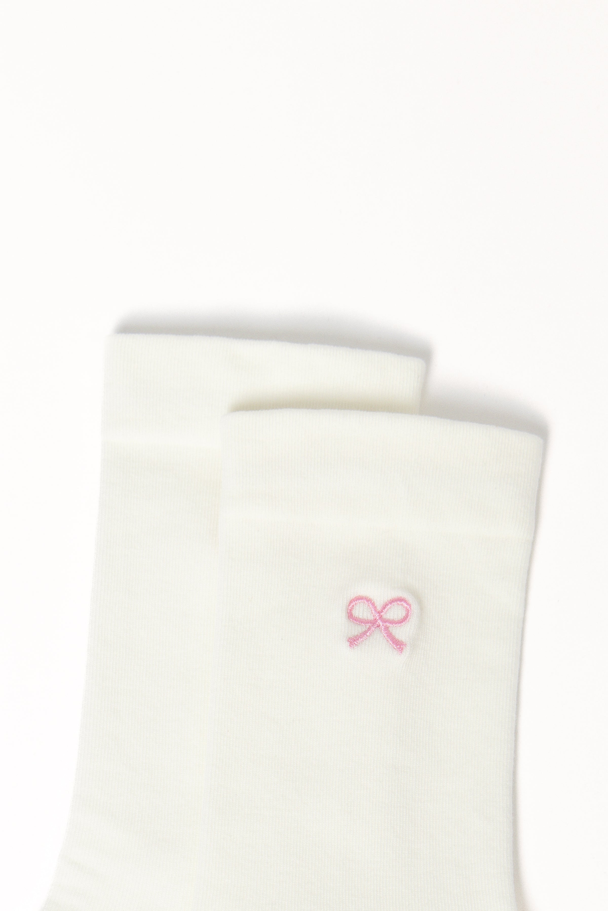 Petal and Pup USA ACCESSORIES Elsie Bow Socks - White One Size