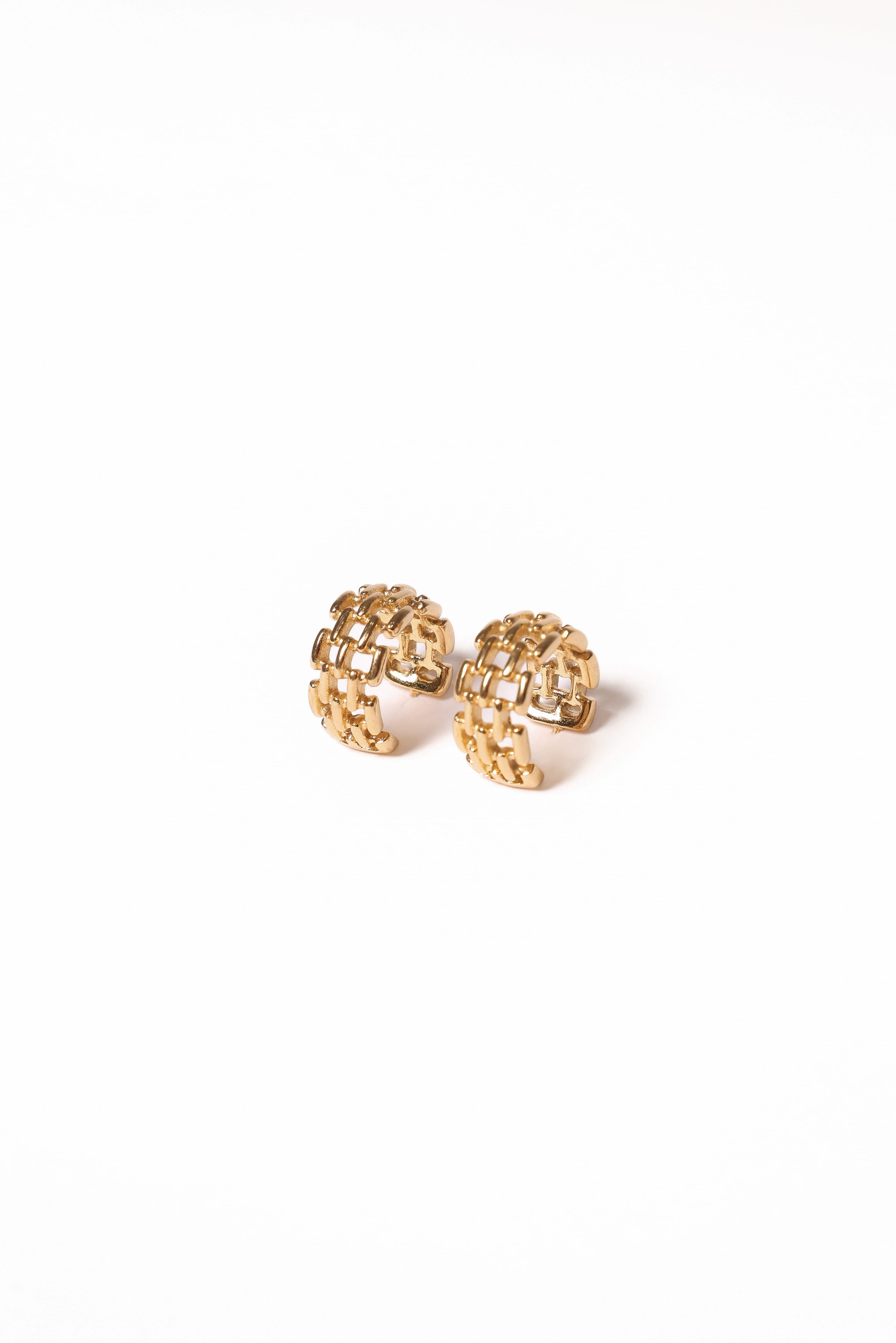 Petal and Pup USA ACCESSORIES Fleur Earrings - Gold One Size