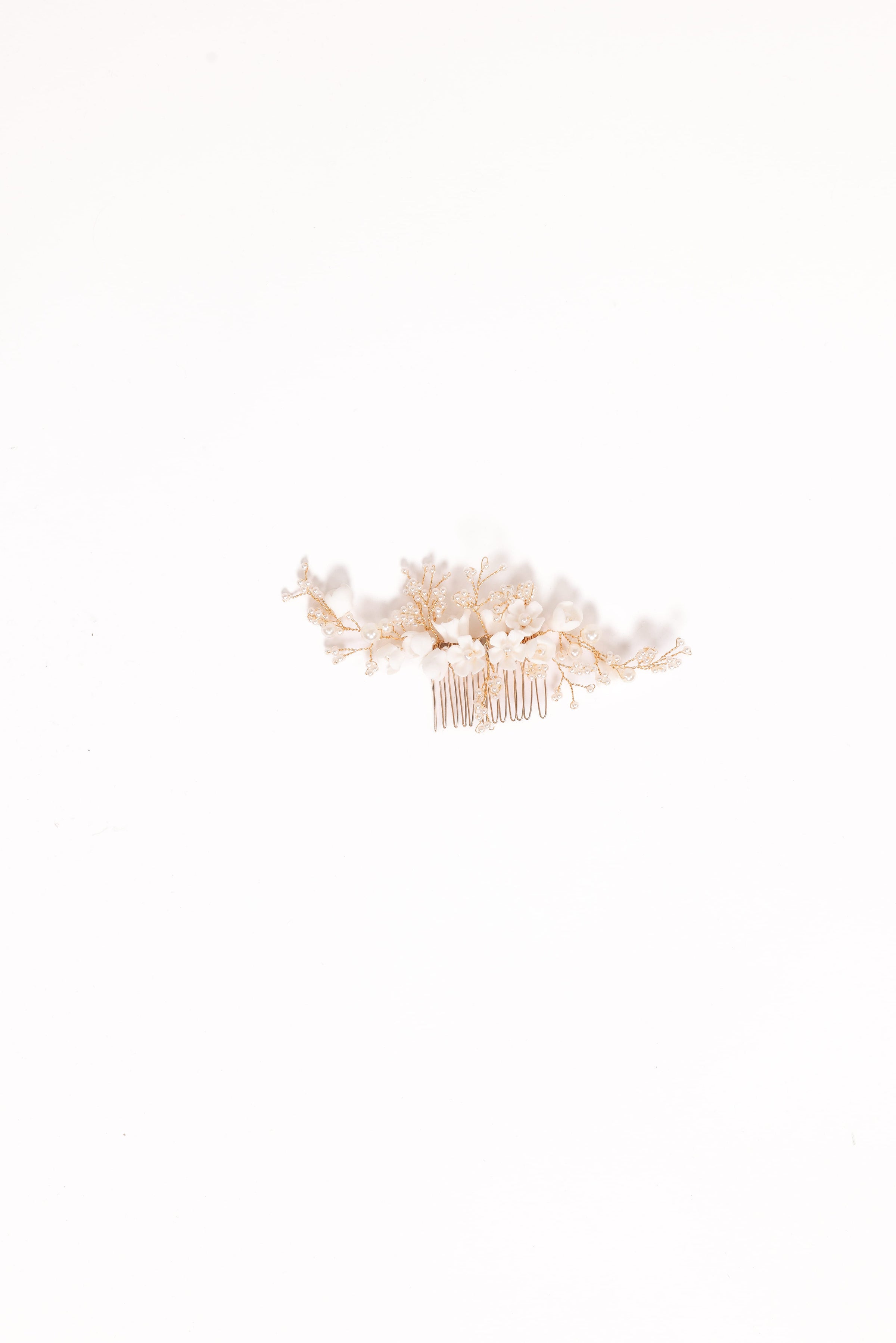 Petal and Pup USA ACCESSORIES Geraldine Hair Comb - White One Size