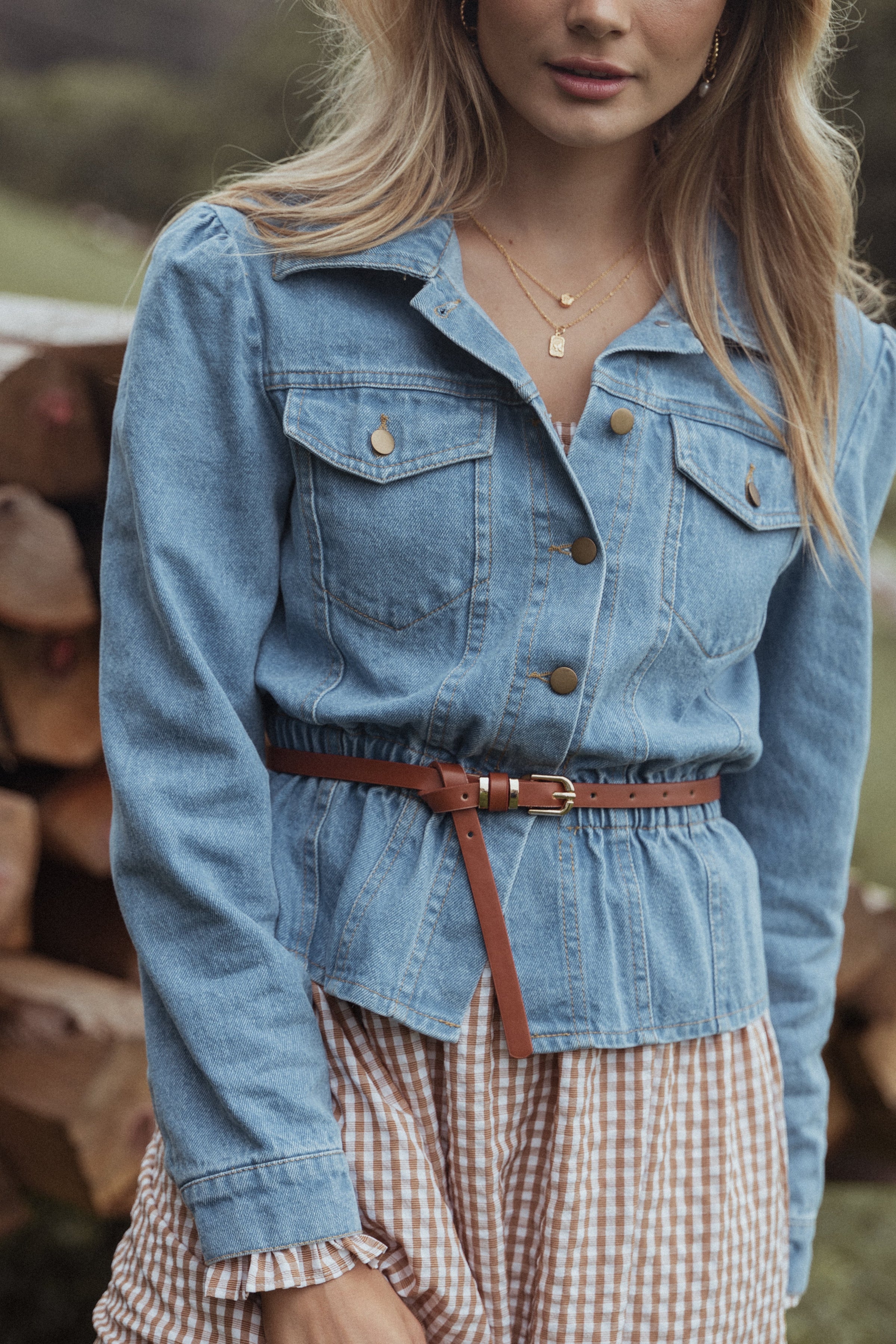 Petal and Pup USA ACCESSORIES Grace Belt - Brown One Size