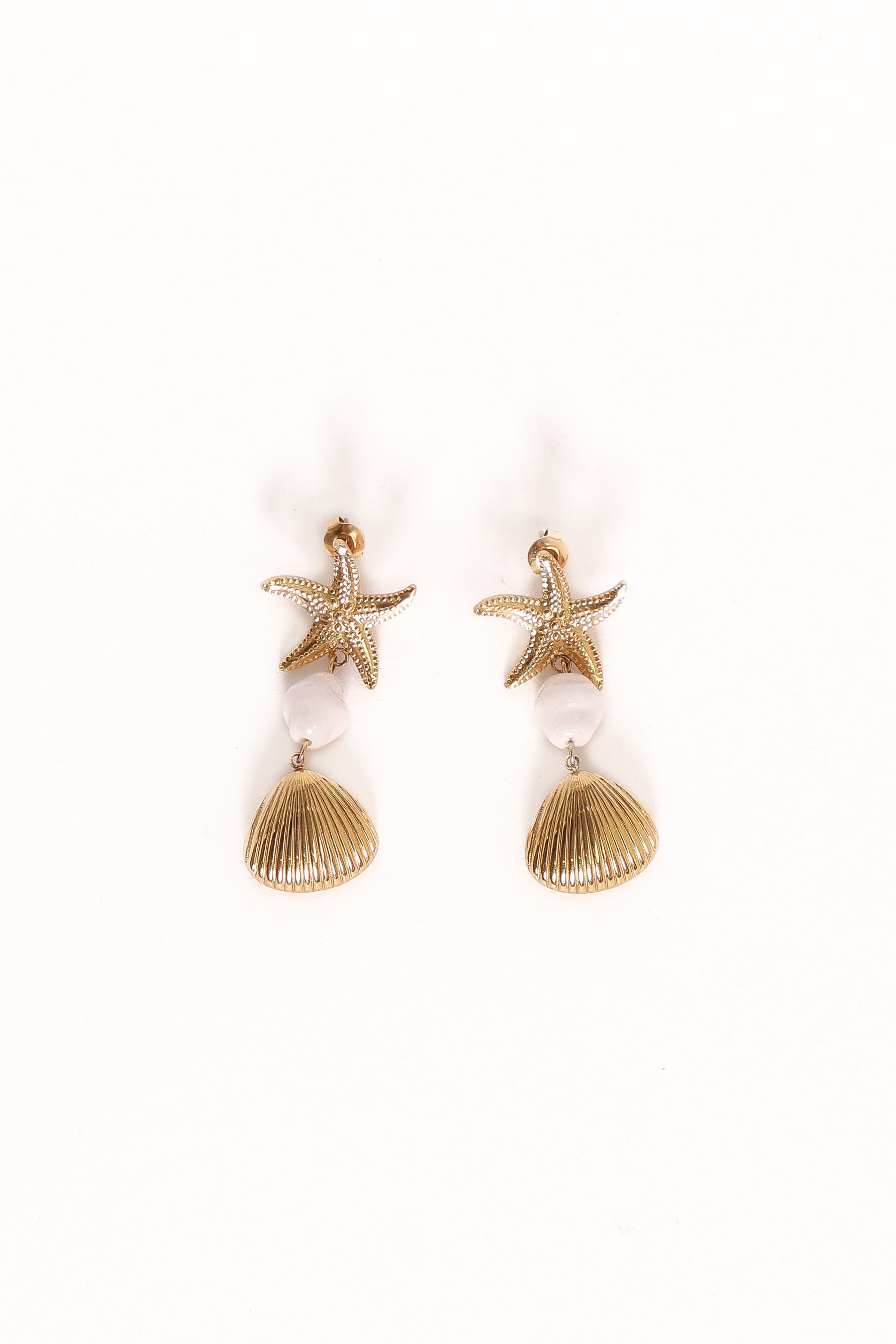 Petal and Pup USA ACCESSORIES Guam Earrings - Gold One Size