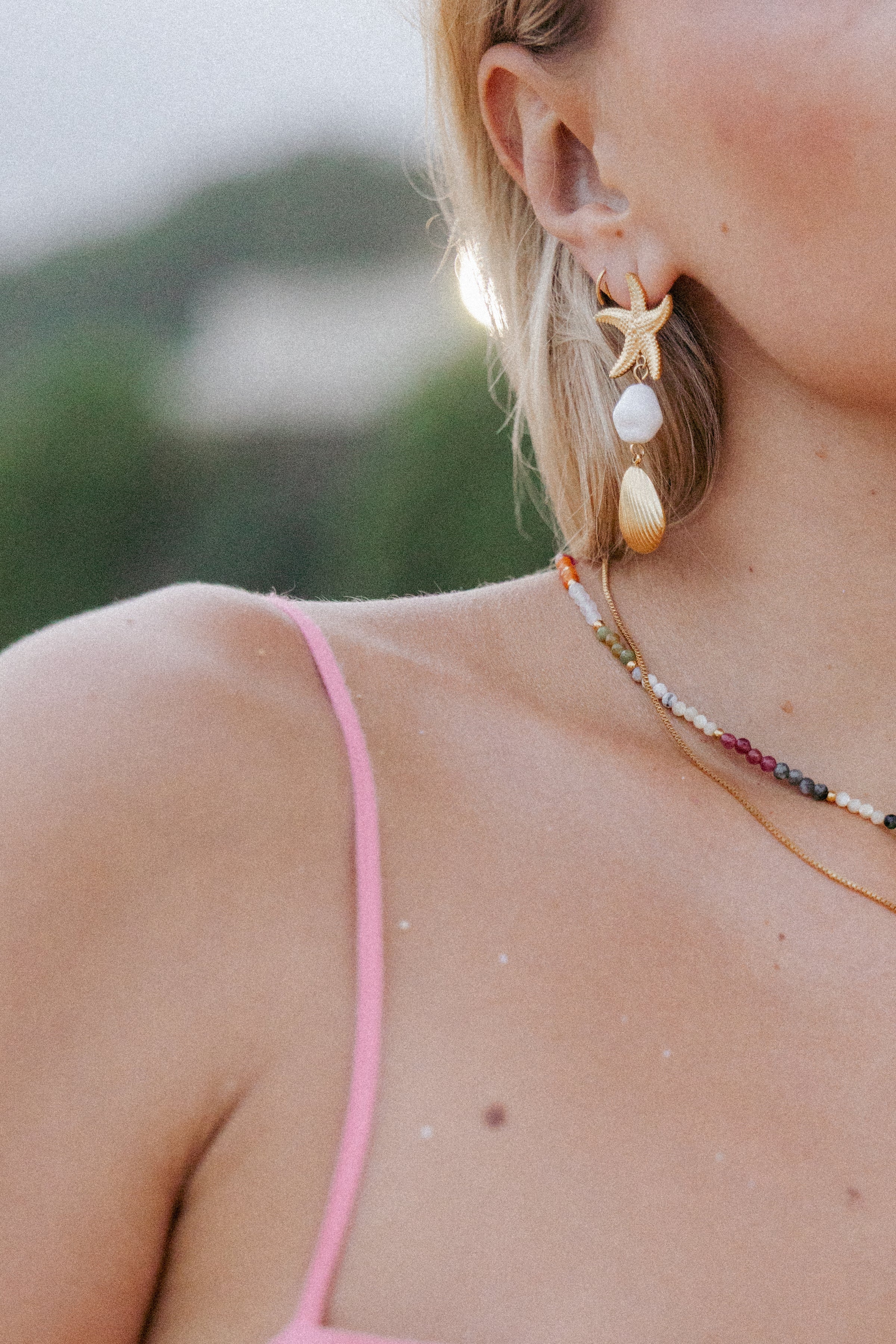 Petal and Pup USA ACCESSORIES Guam Earrings - Gold One Size