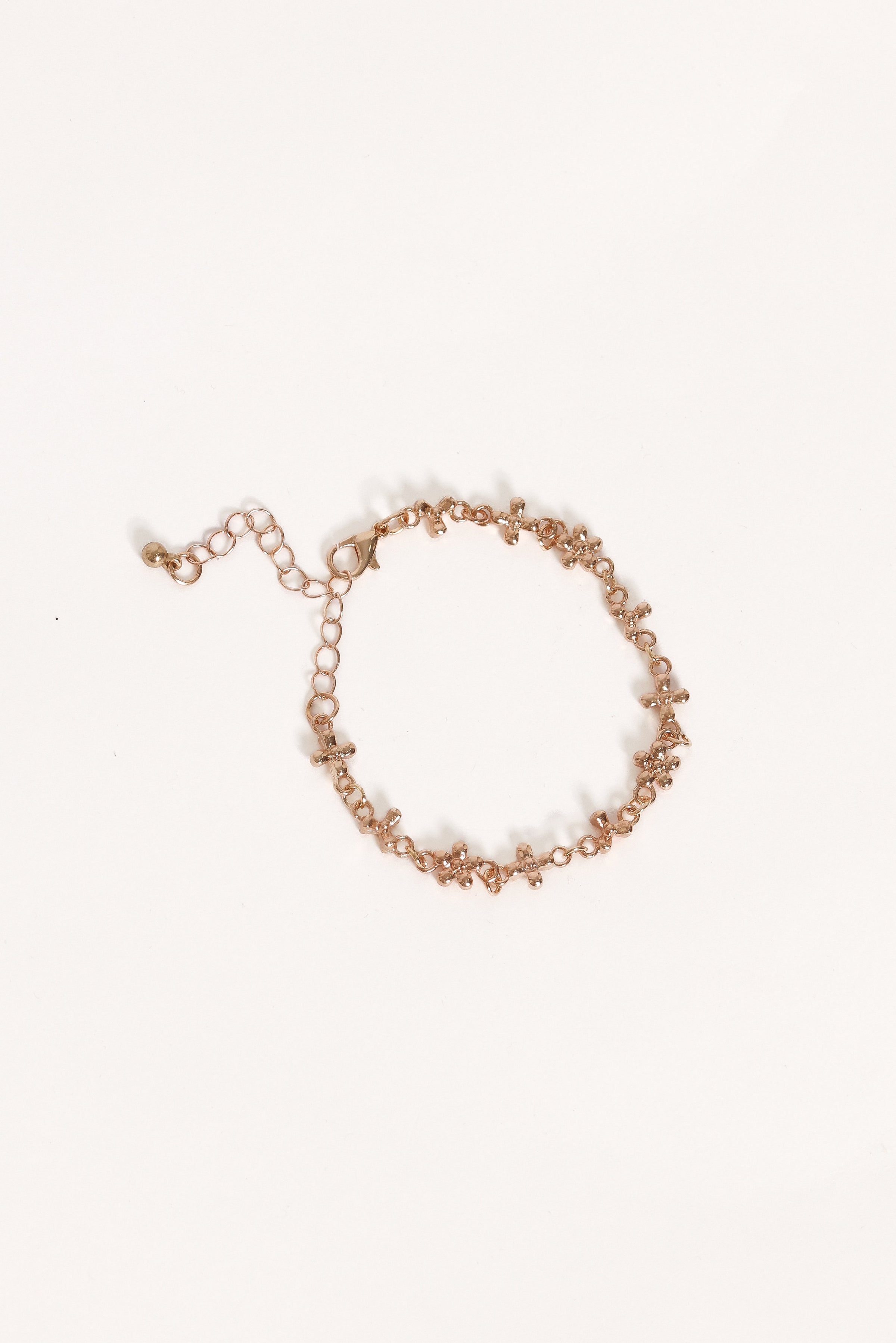 Petal and Pup USA ACCESSORIES Hannah Flower Bracelet - Gold One Size