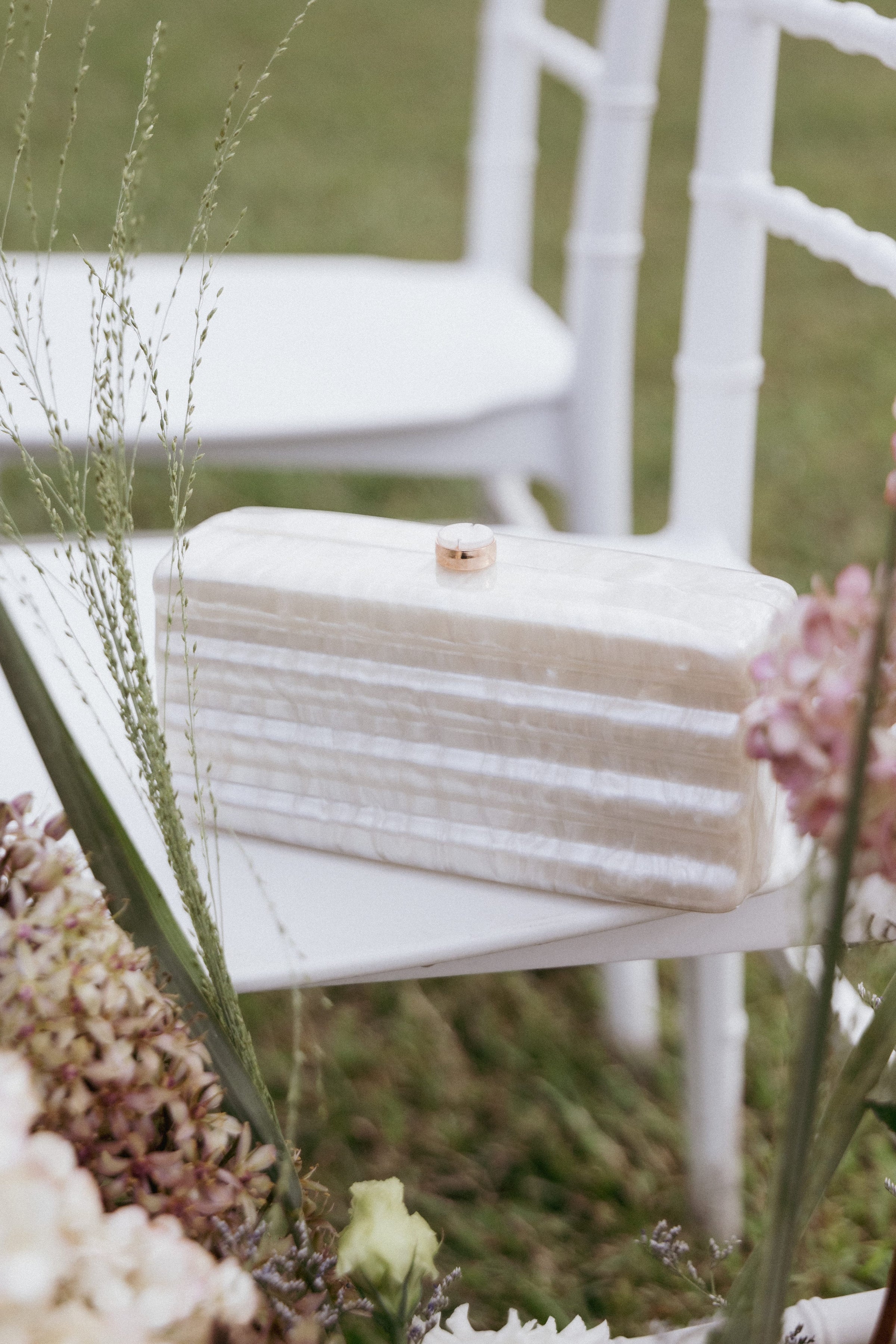 Petal and Pup USA ACCESSORIES Helena Clutch - Pearl One Size