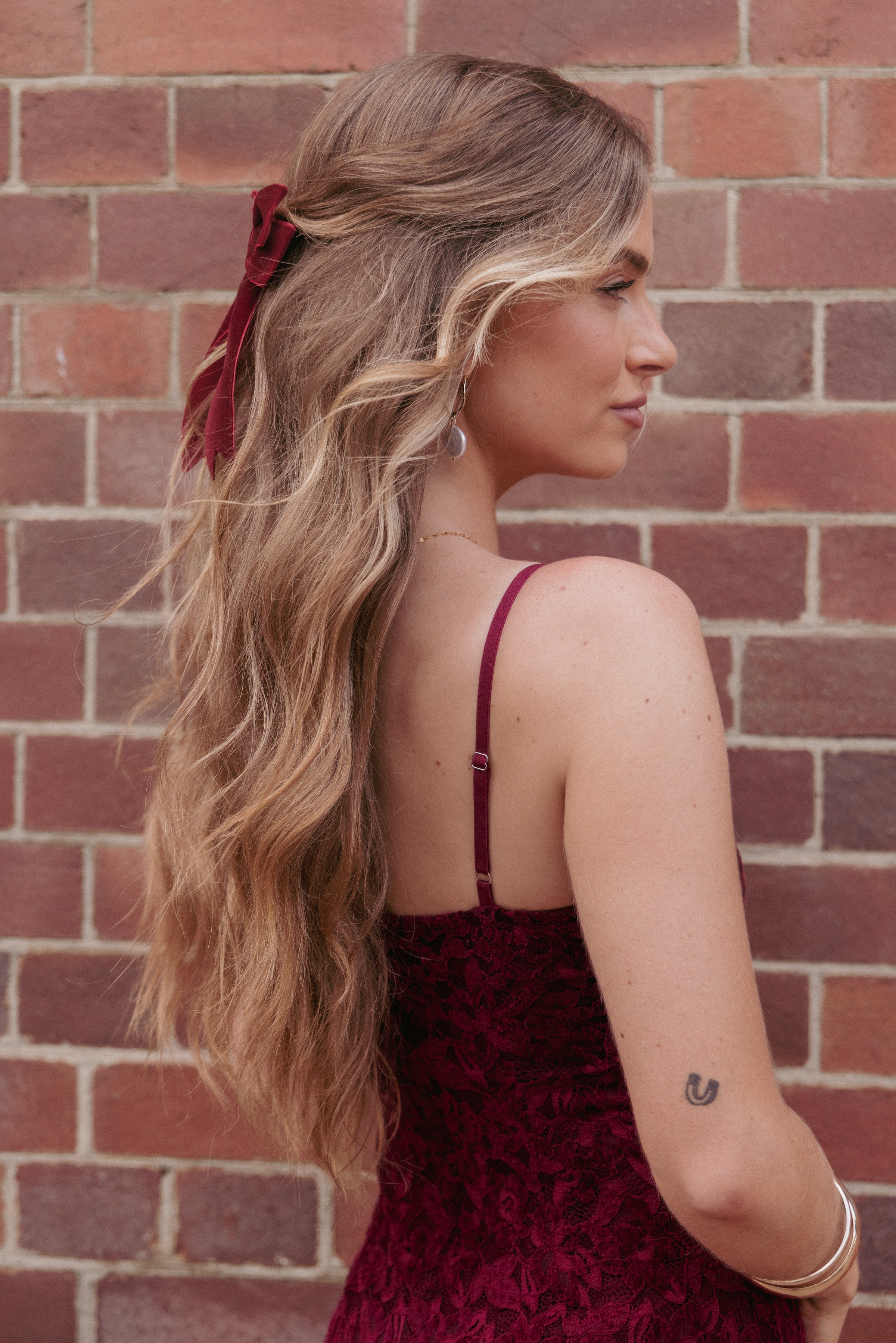 Petal and Pup USA ACCESSORIES Helena Hair Bow - Red One Size