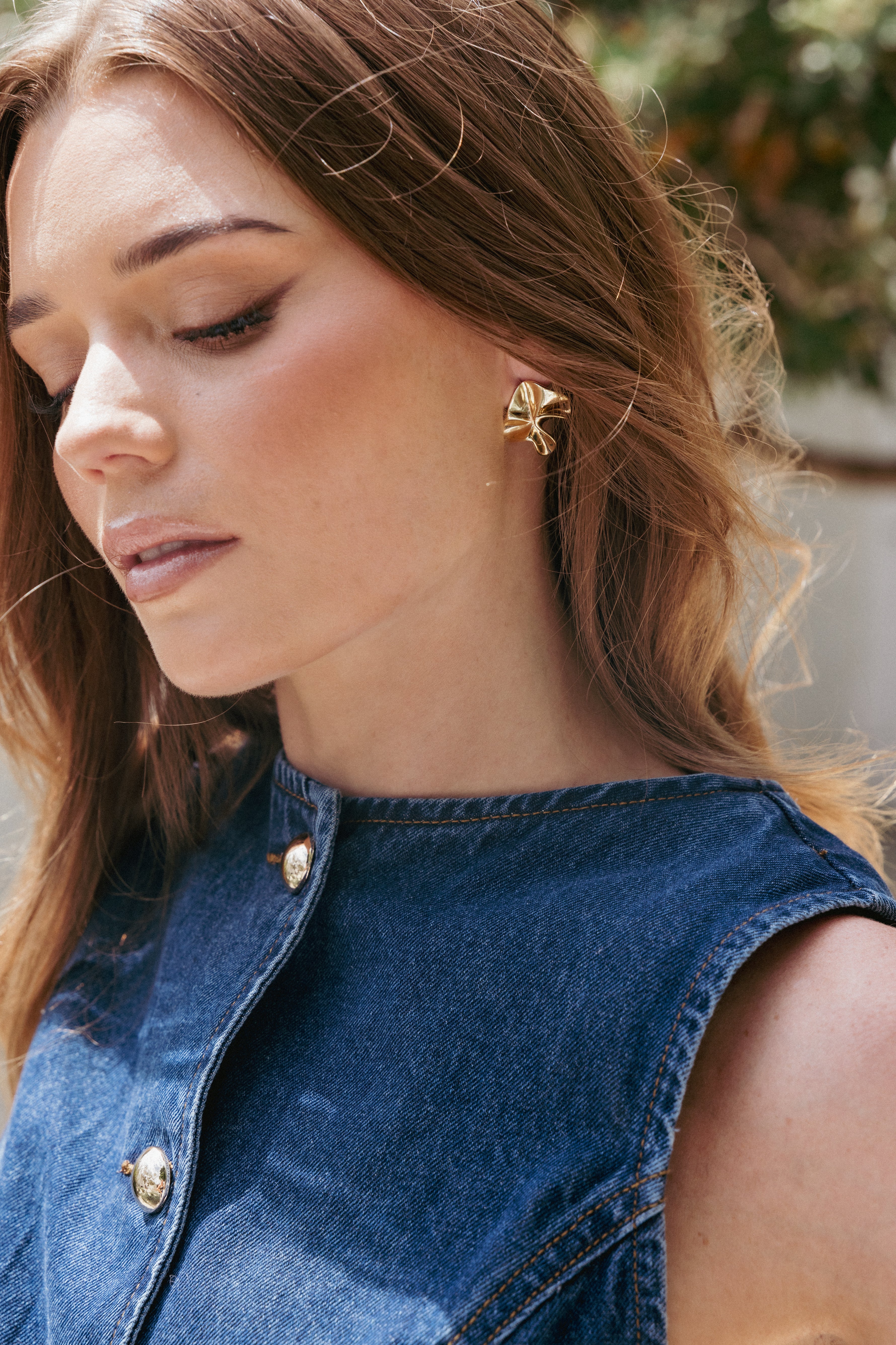 Petal and Pup USA ACCESSORIES Honey Earrings - Gold One Size