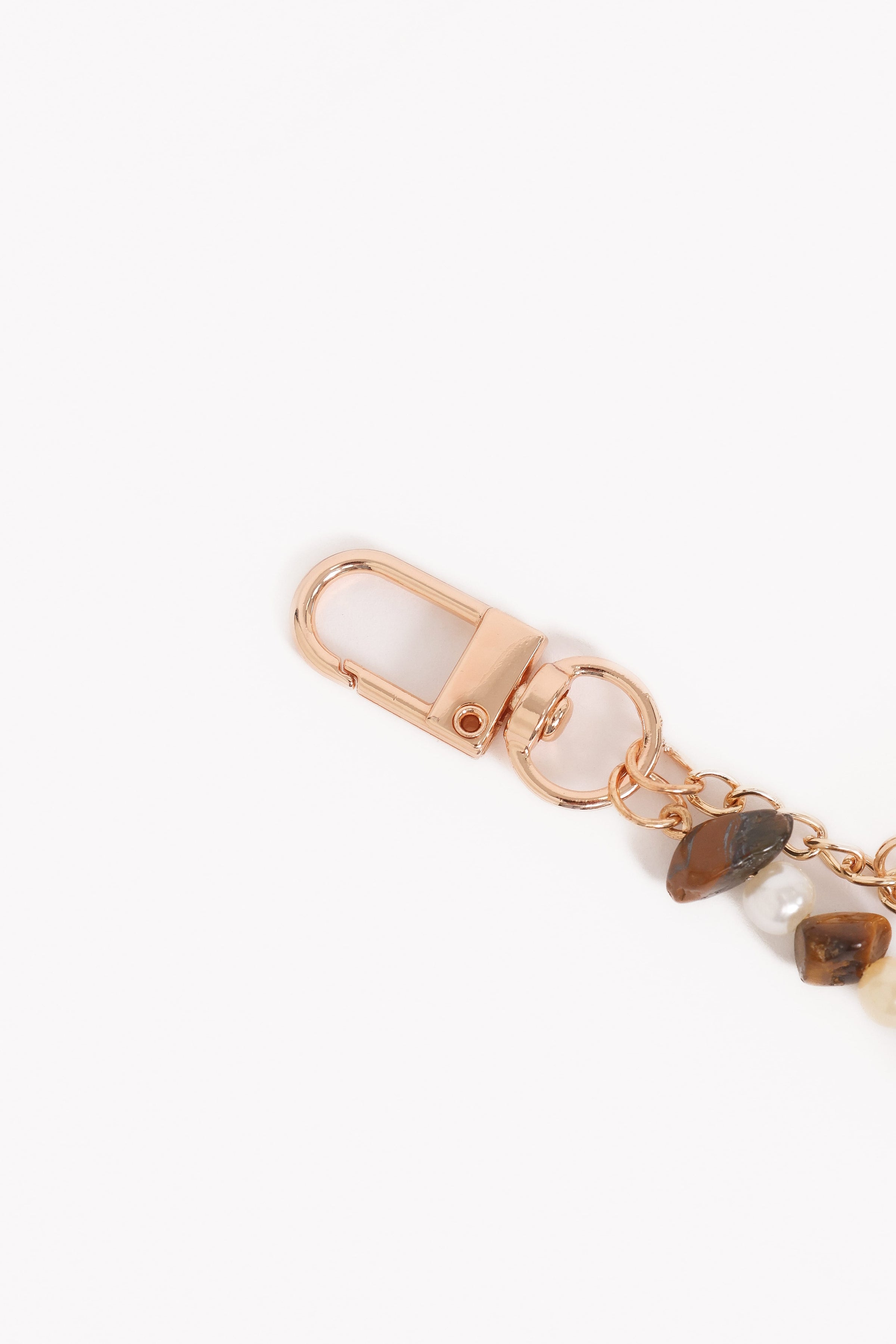 Petal and Pup USA ACCESSORIES Imogen Shell Key Chain - Gold One Size