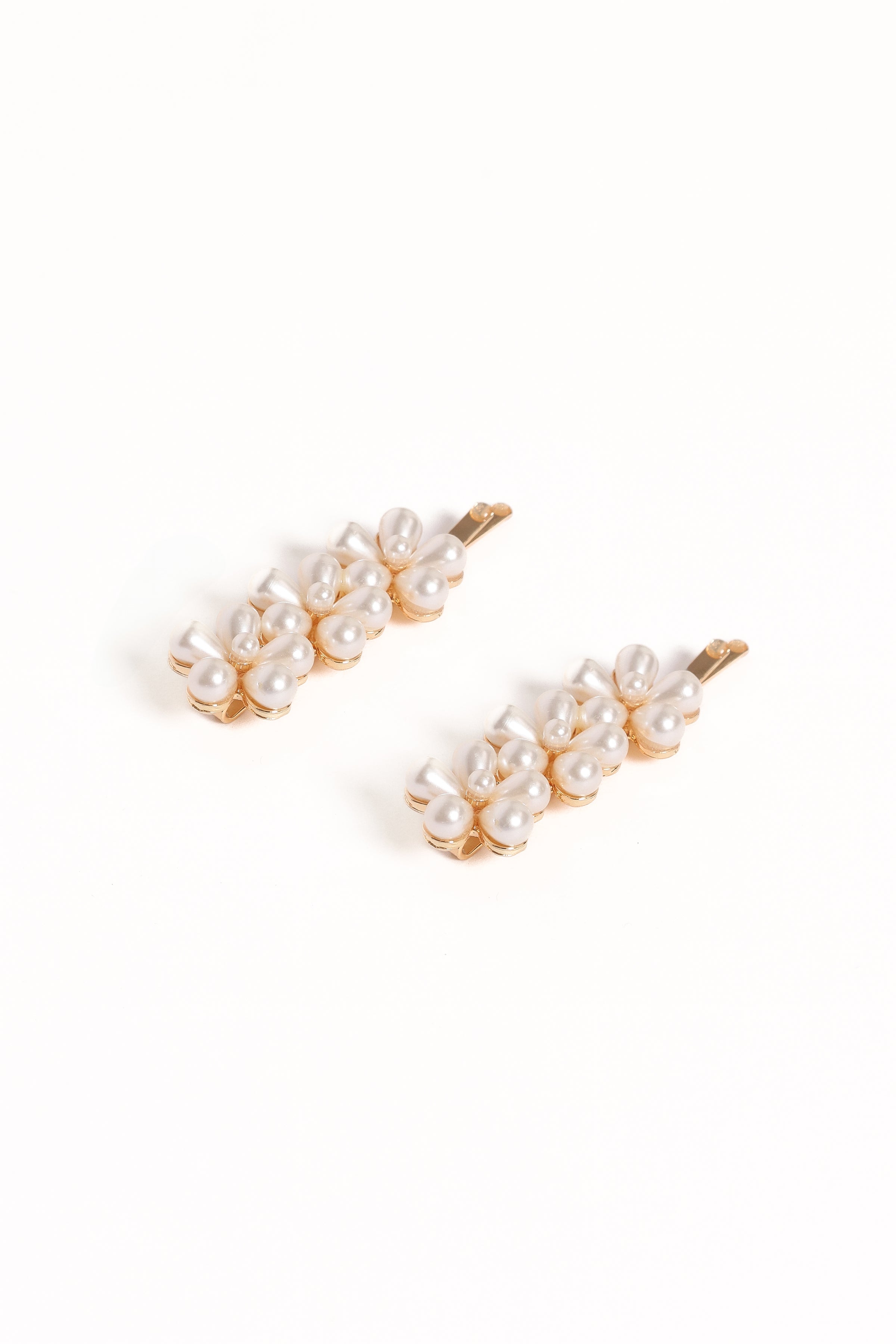 Petal and Pup USA ACCESSORIES Isabella Hair Clip Set - Pearl One Size