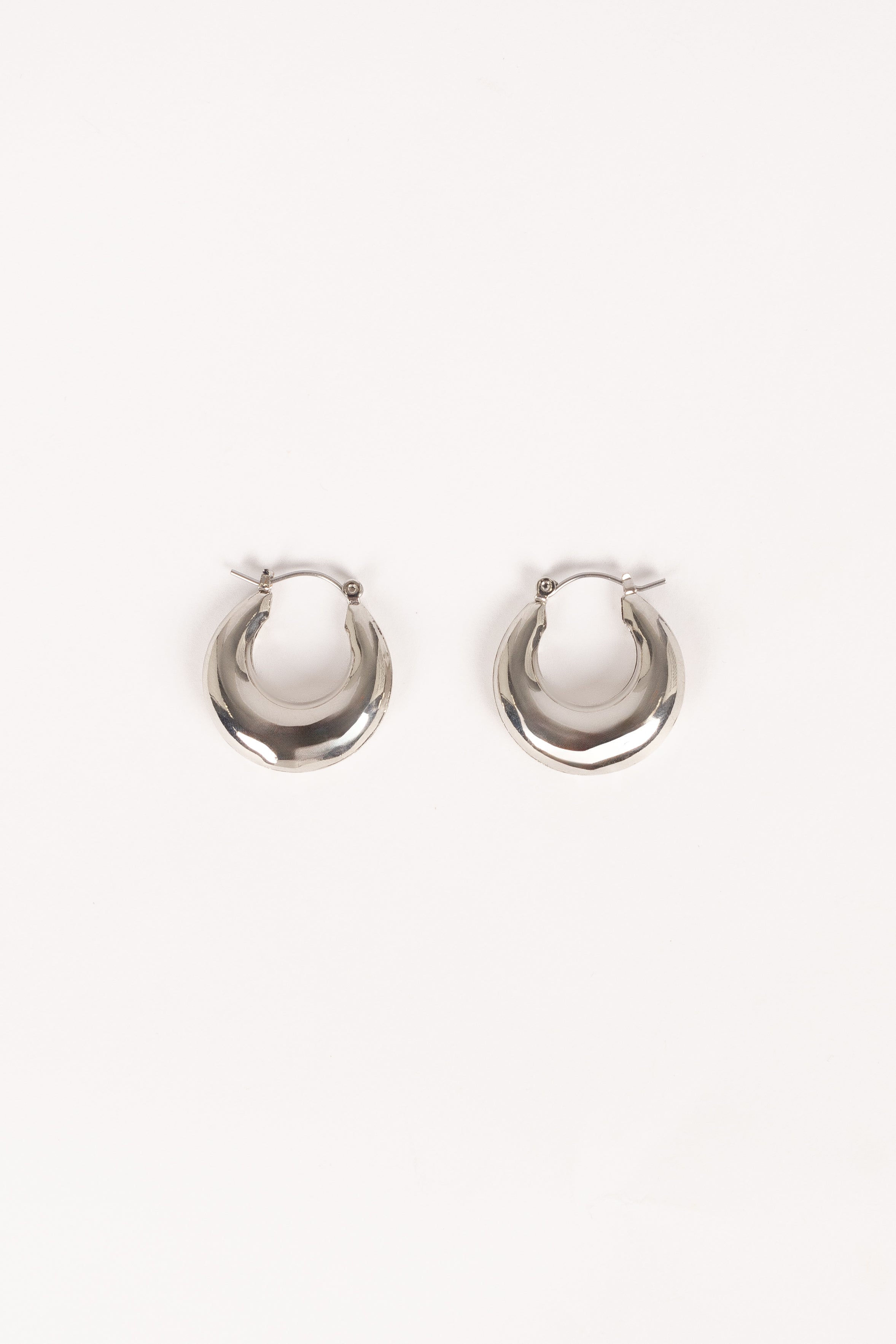 Petal and Pup USA ACCESSORIES James Hoop Earrings - Silver One Size