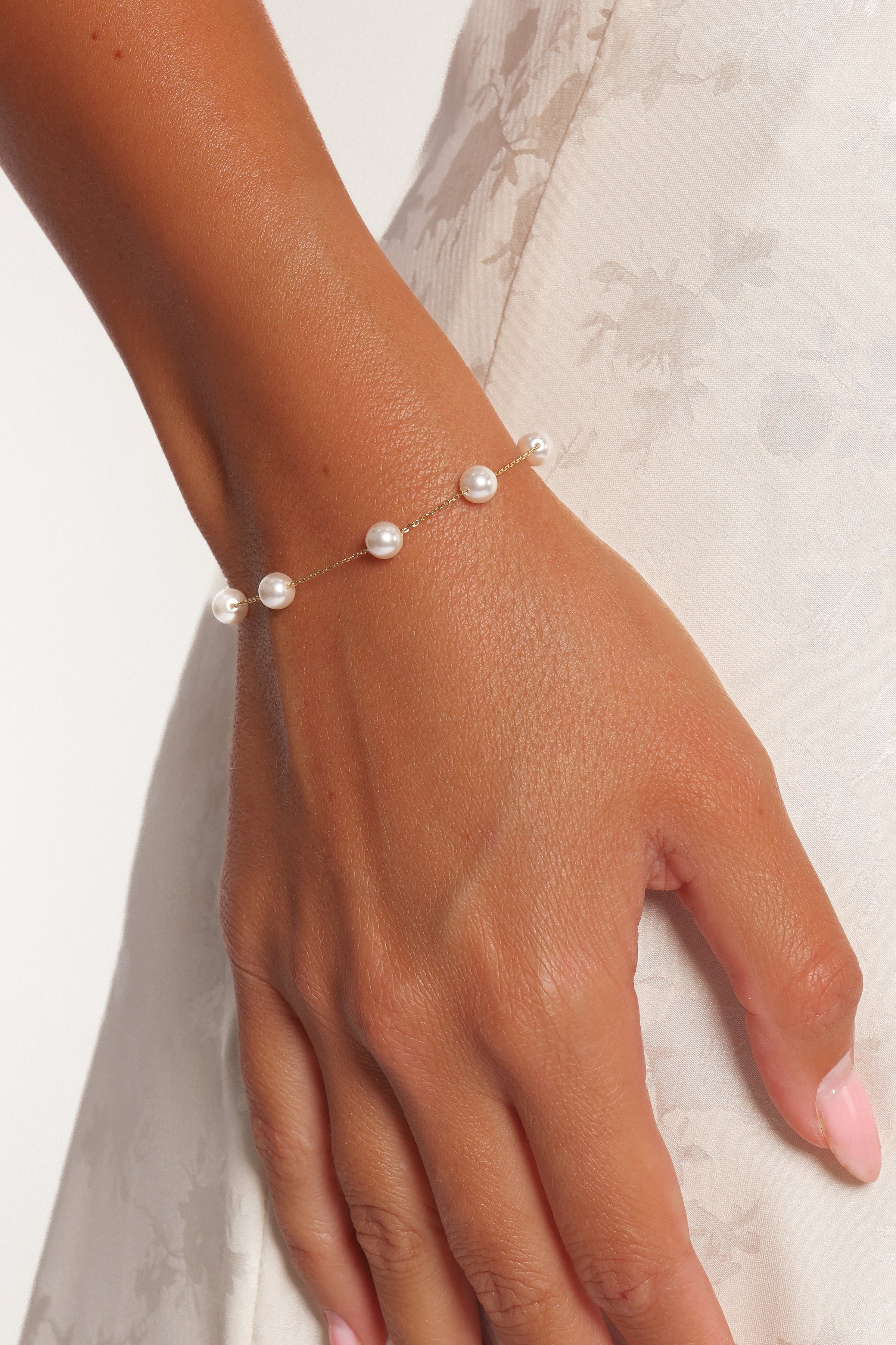 Petal and Pup USA ACCESSORIES Jasmine Bracelet - Pearl One Size