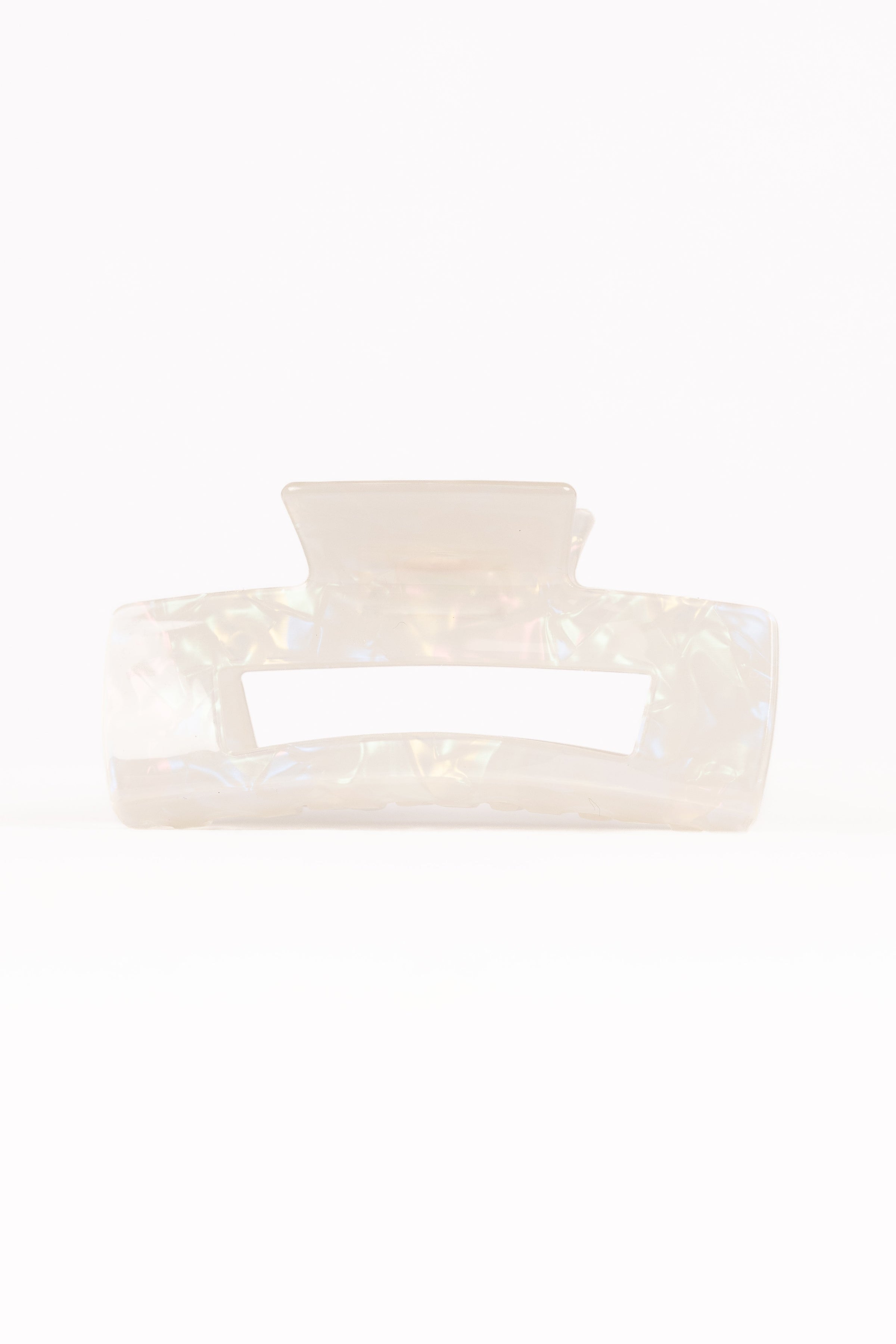 Petal and Pup USA ACCESSORIES Jennifer Hair Clip - White/Silver One Size