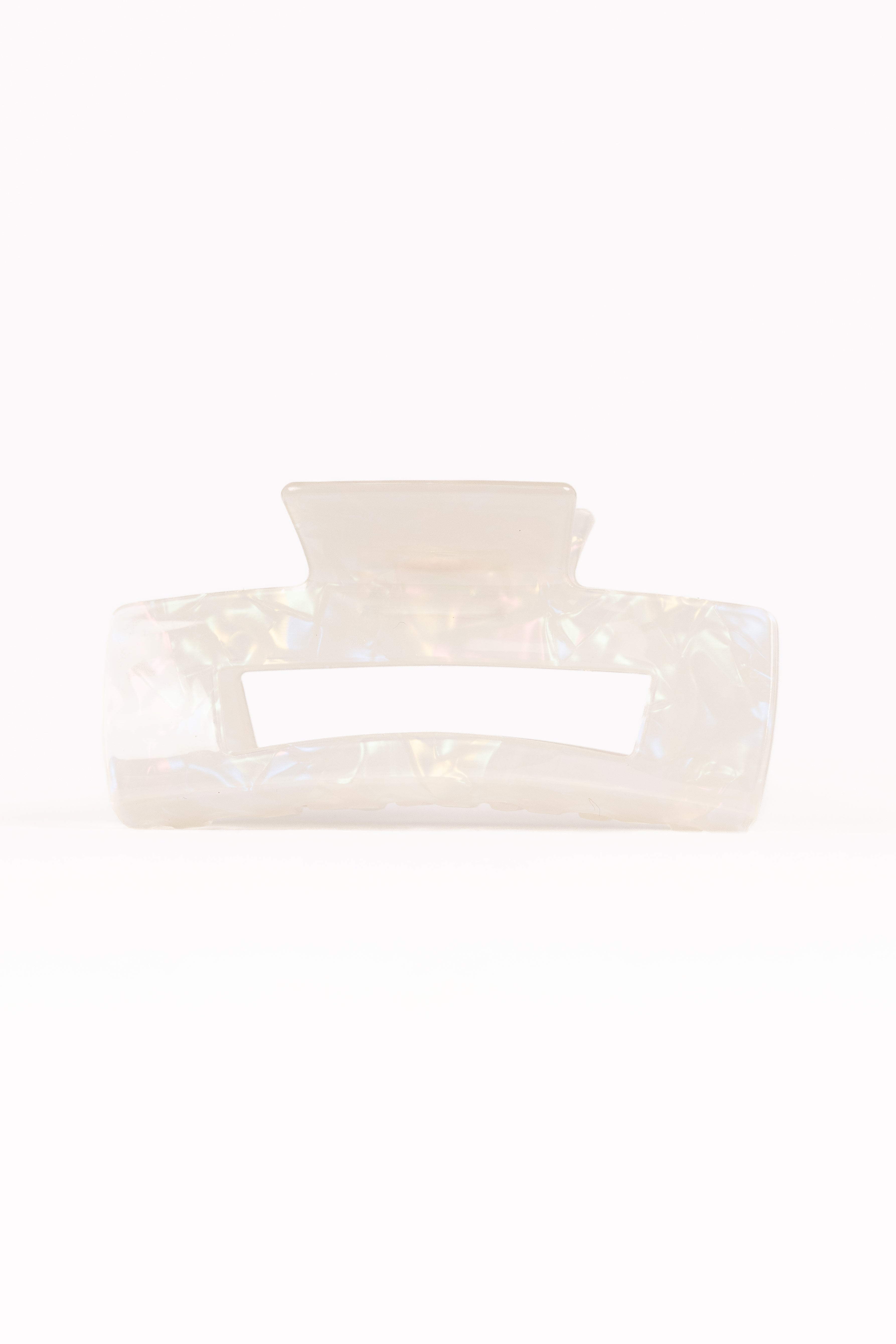 Petal and Pup USA ACCESSORIES Jennifer Hair Clip - White/Silver One Size