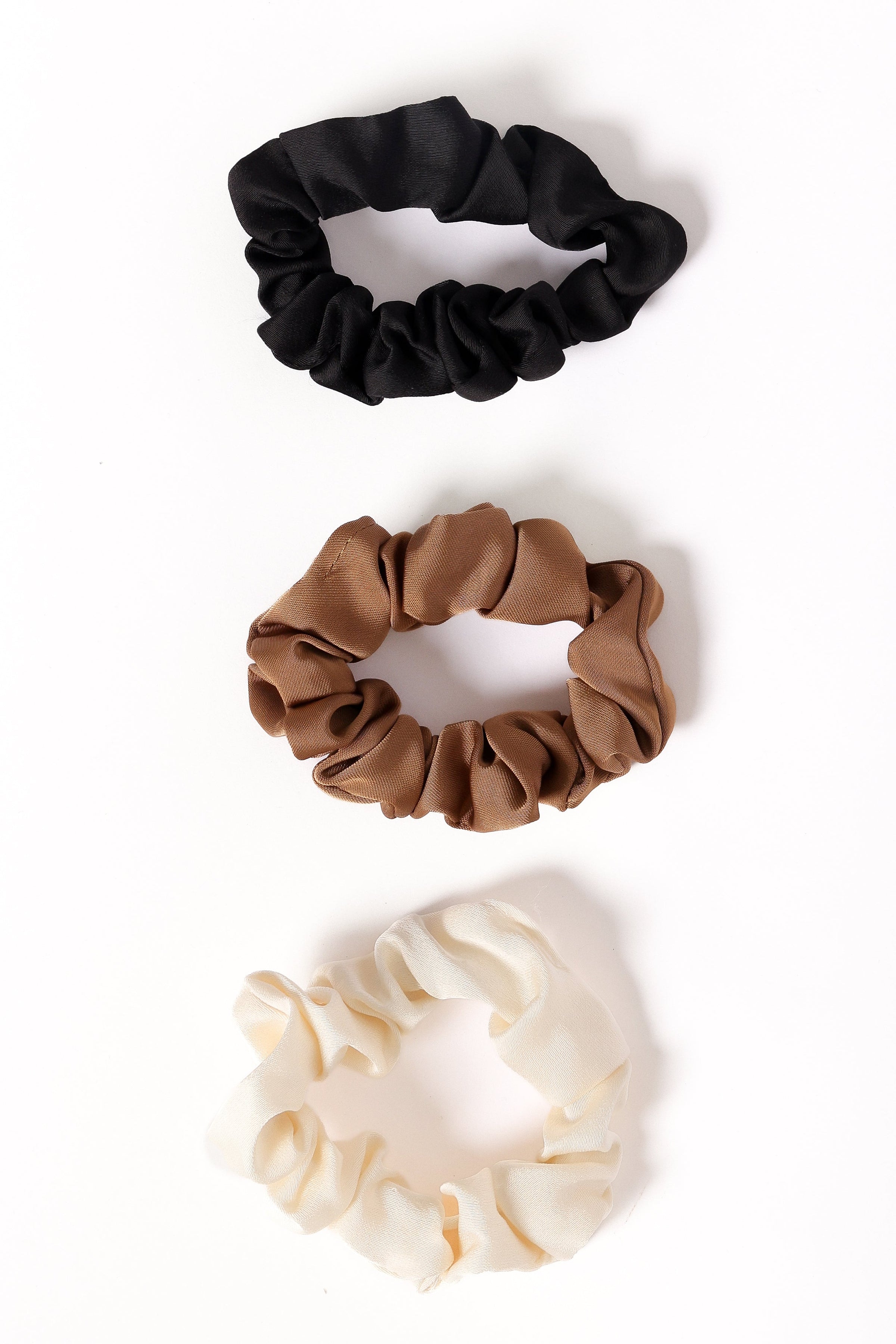 Petal and Pup USA ACCESSORIES Karina Hair Ties - Cream/Brown/Black One Size