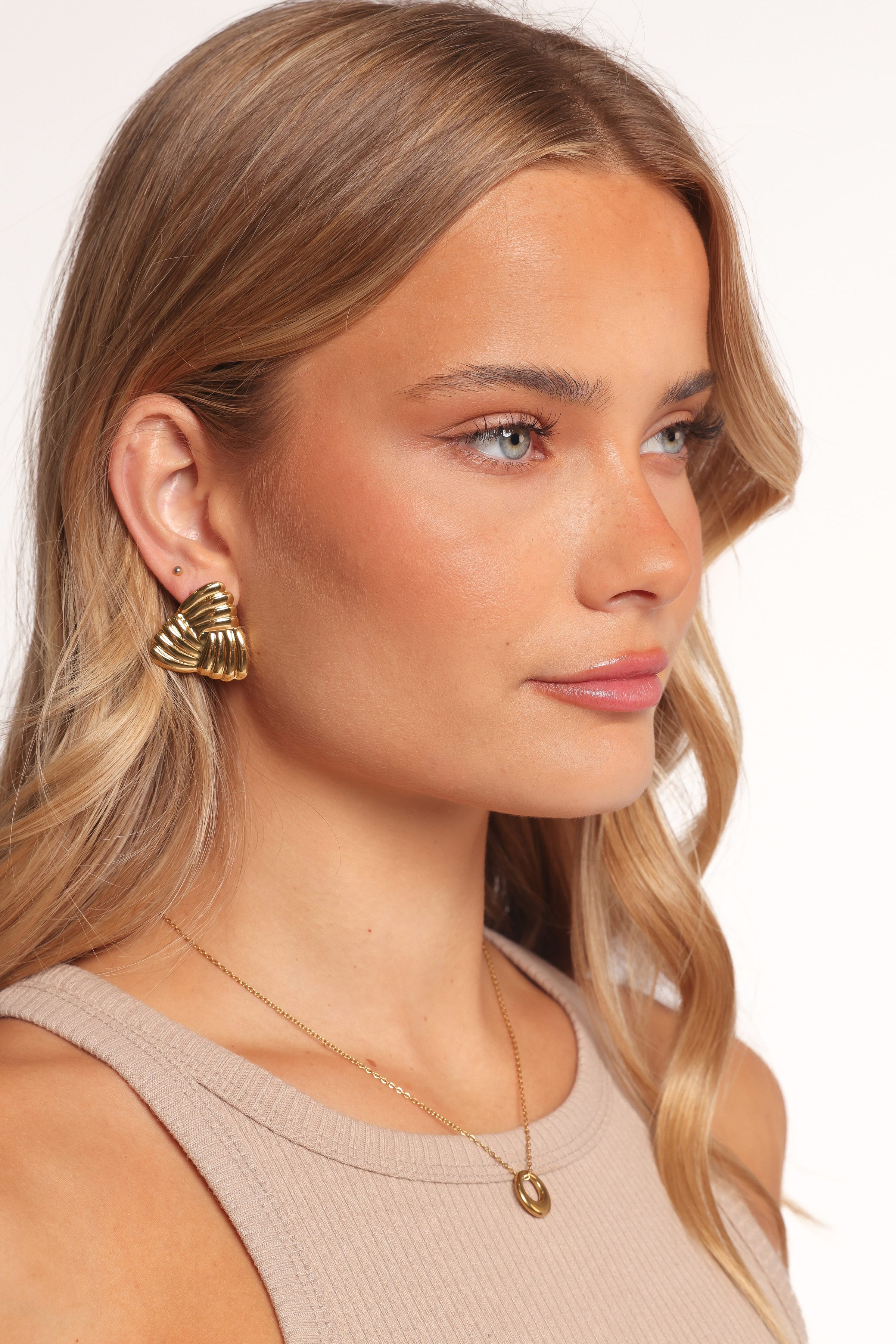 Petal and Pup USA ACCESSORIES Katana Earrings - Gold One Size
