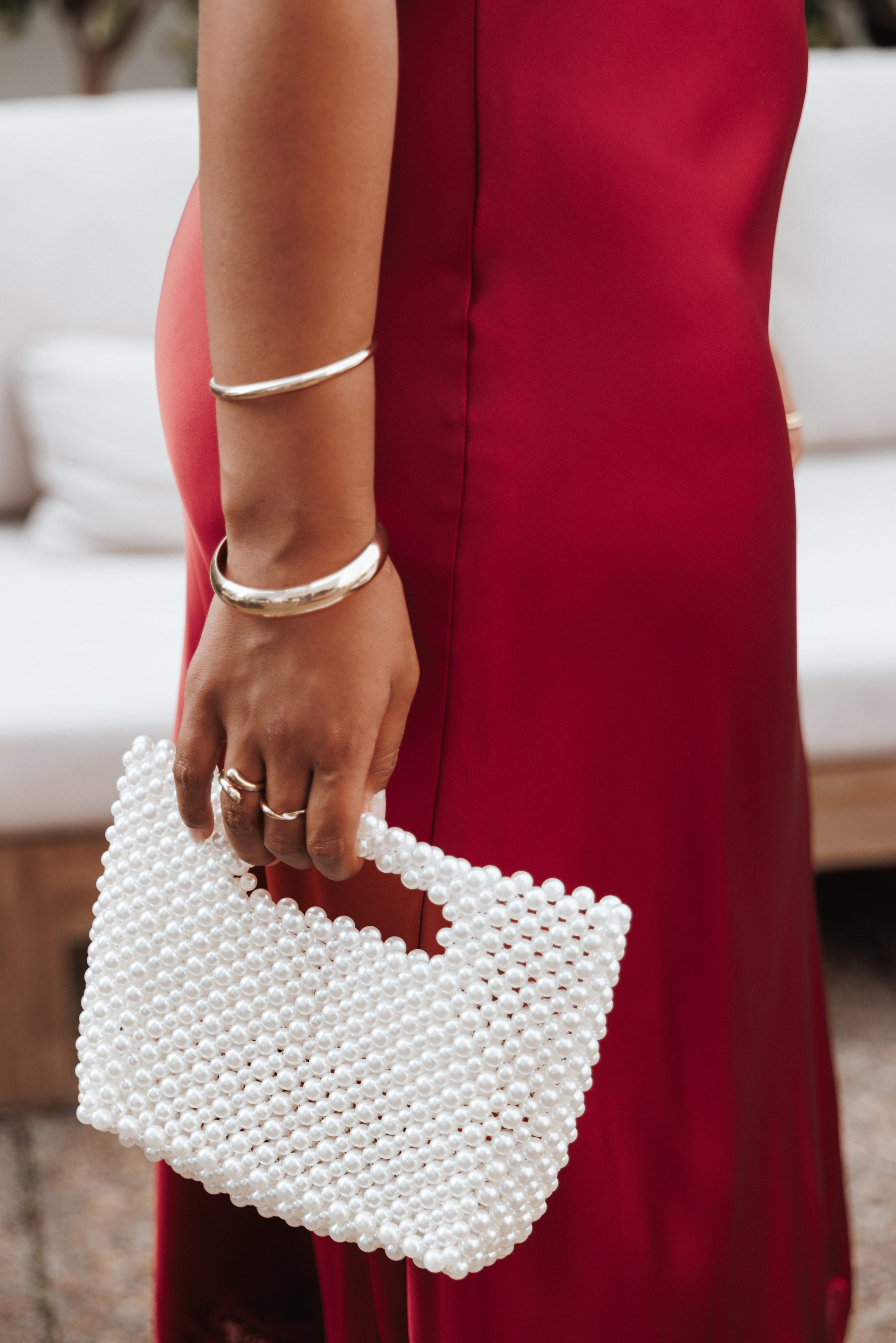 Petal and Pup USA ACCESSORIES Katarina Bag - Pearl One Size