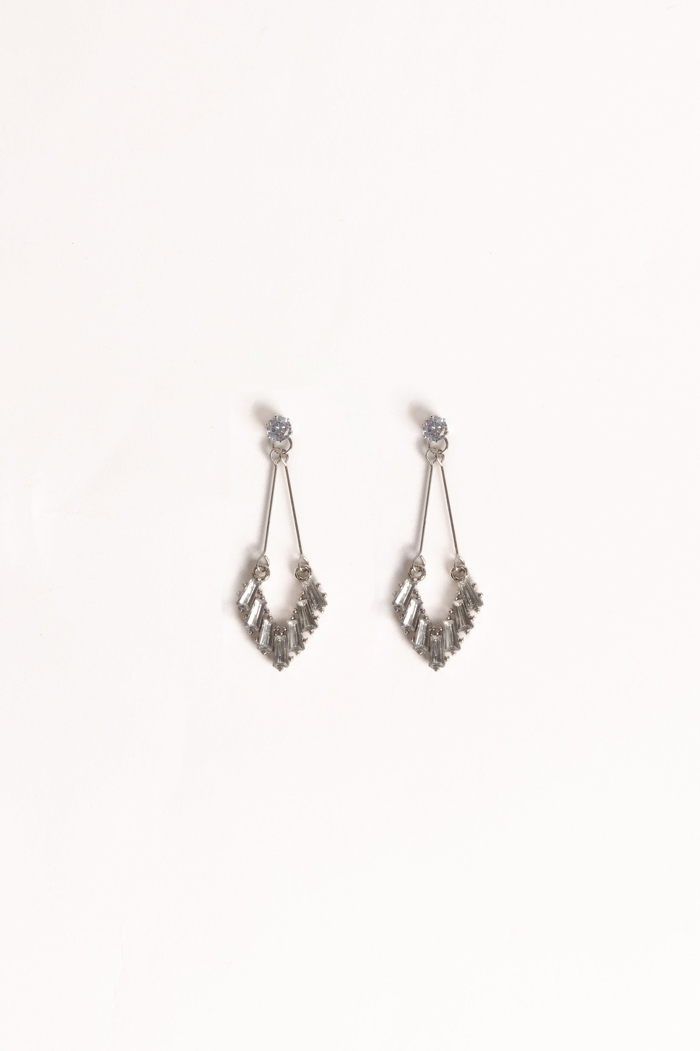 Petal and Pup USA ACCESSORIES Kathy Earrings - Silver One Size