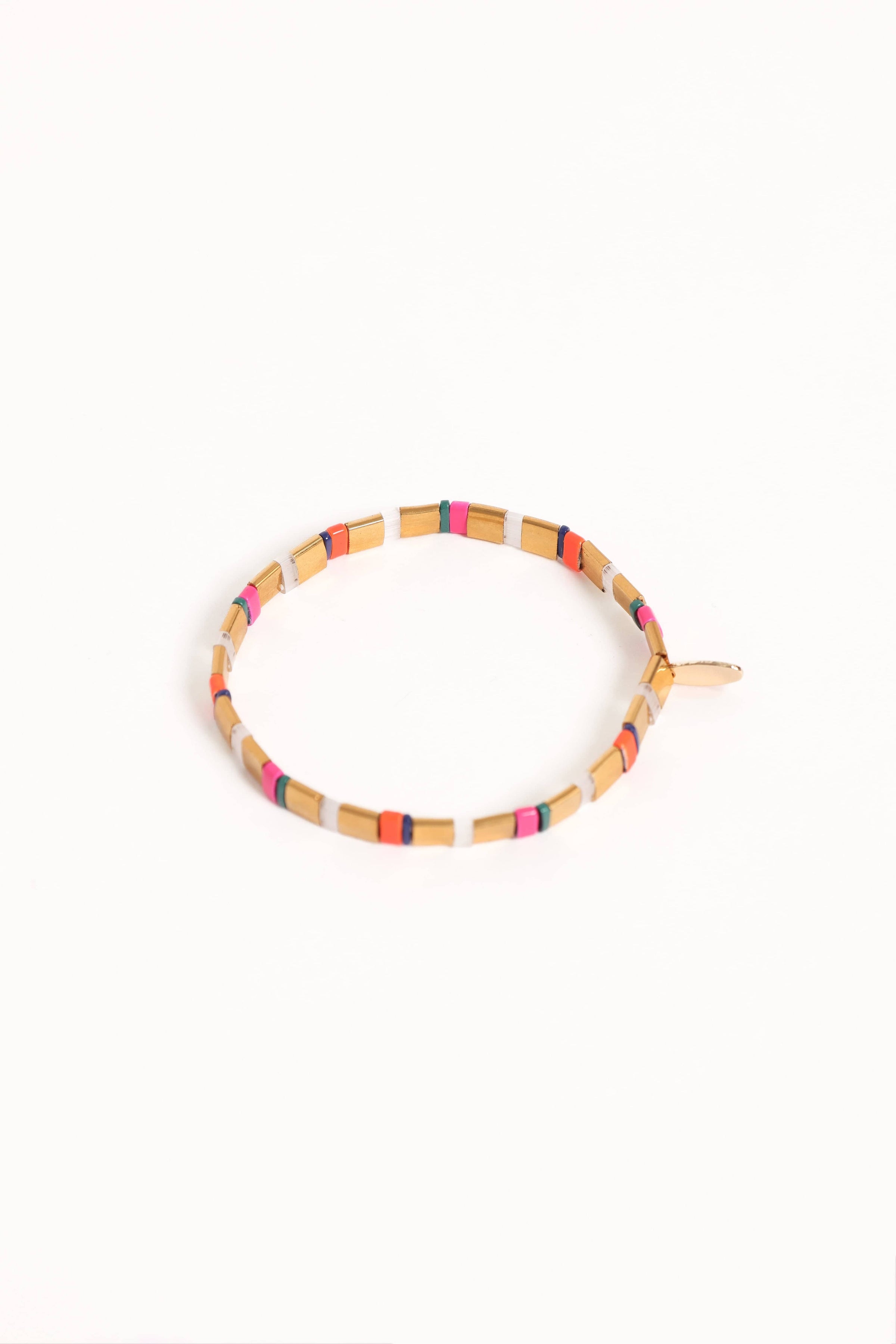 Petal and Pup USA ACCESSORIES Kylie Bead Bracelet - Bronze One Size