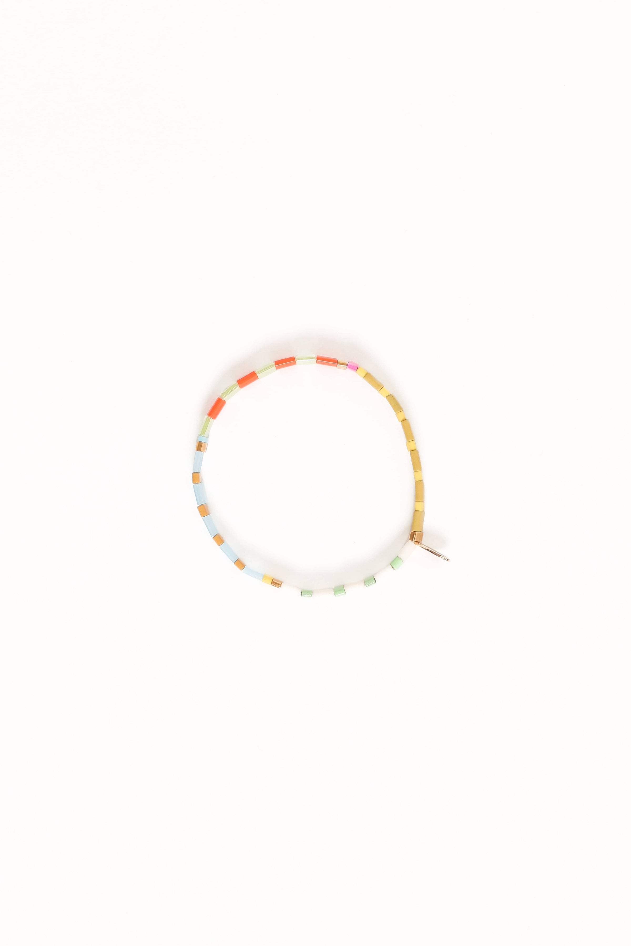Petal and Pup USA ACCESSORIES Kylie Bead Bracelet - Chartreuse One Size