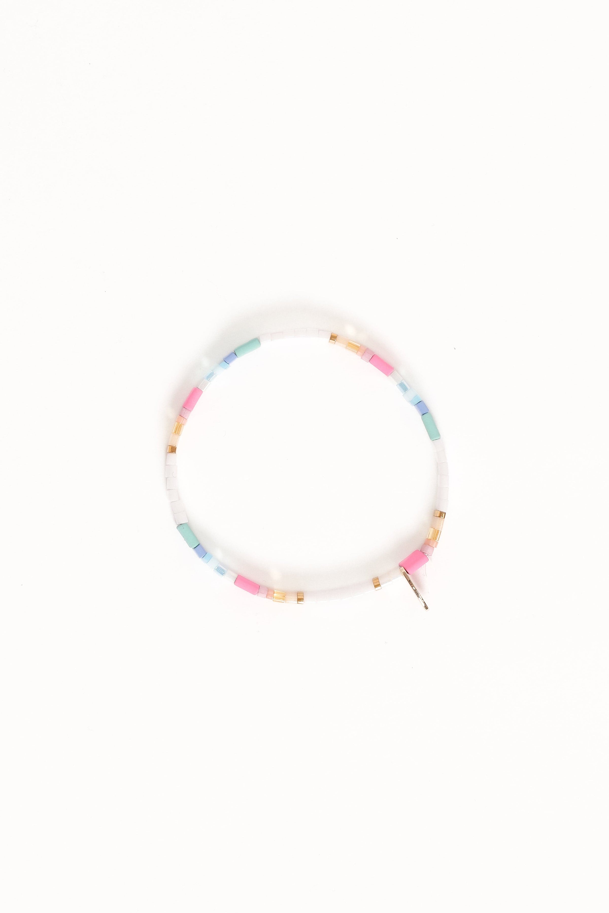 Petal and Pup USA ACCESSORIES Kylie Bead Bracelet - Denim One Size