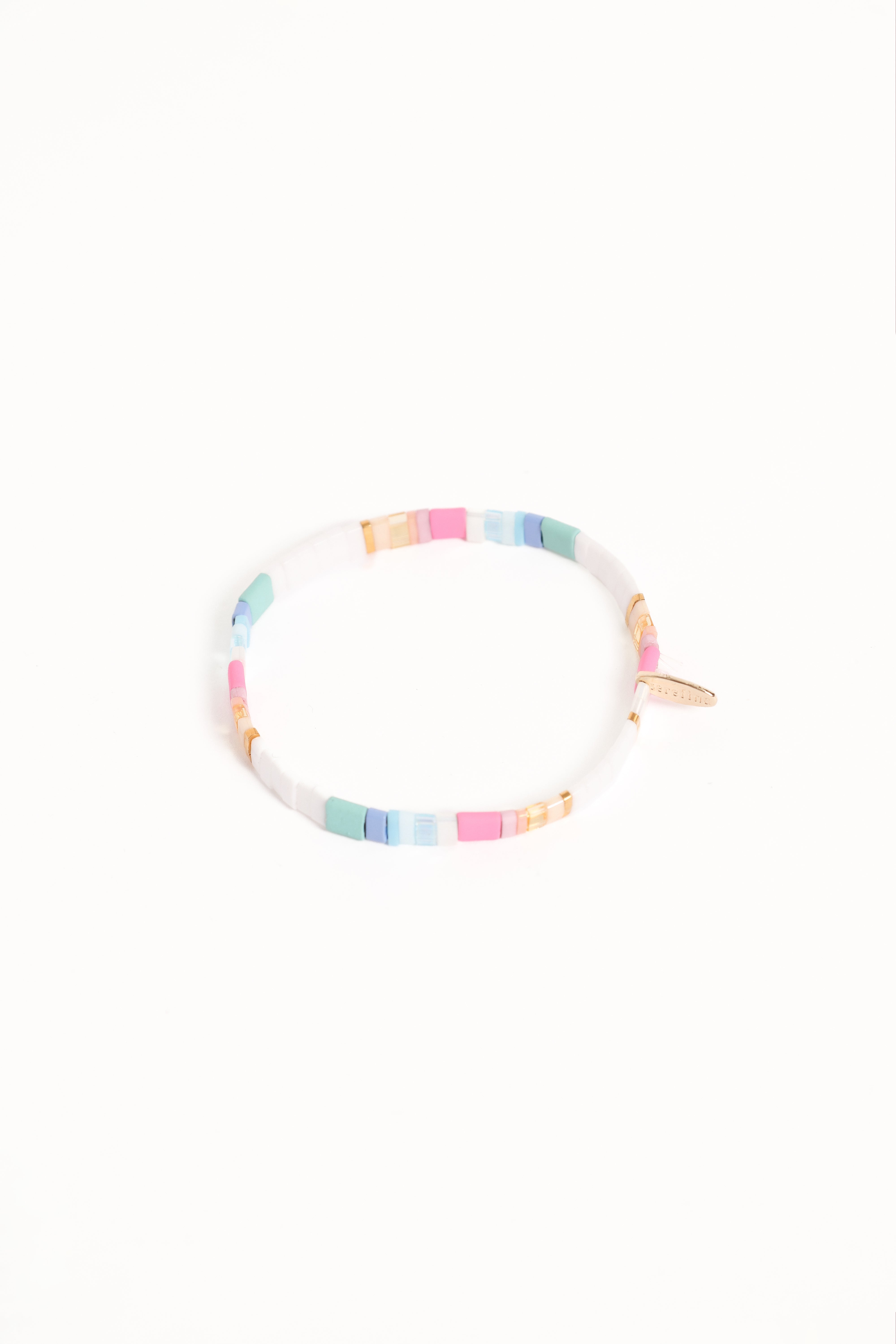 Petal and Pup USA ACCESSORIES Kylie Bead Bracelet - Denim One Size
