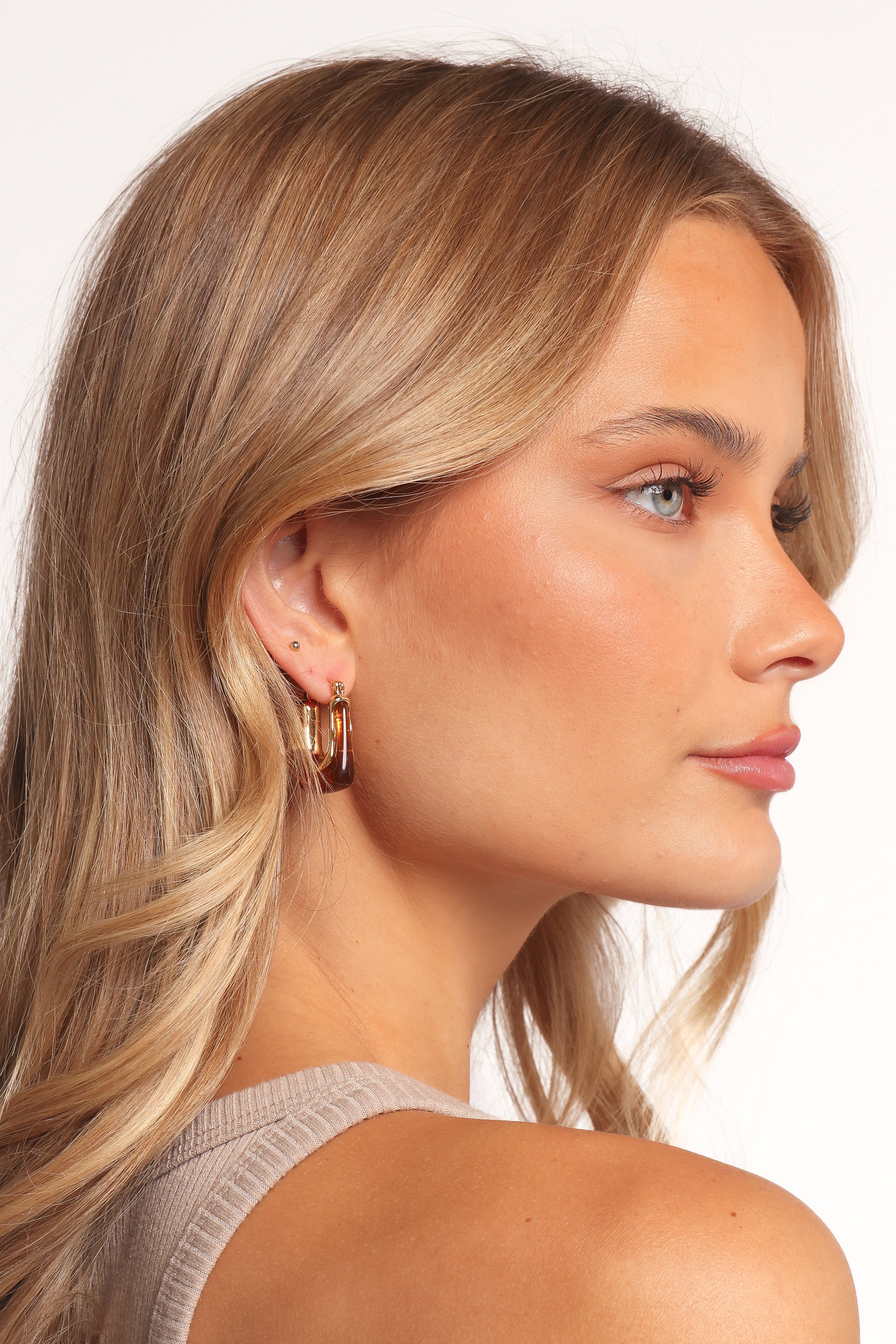 Petal and Pup USA ACCESSORIES Laurel Earrings - Brown One Size