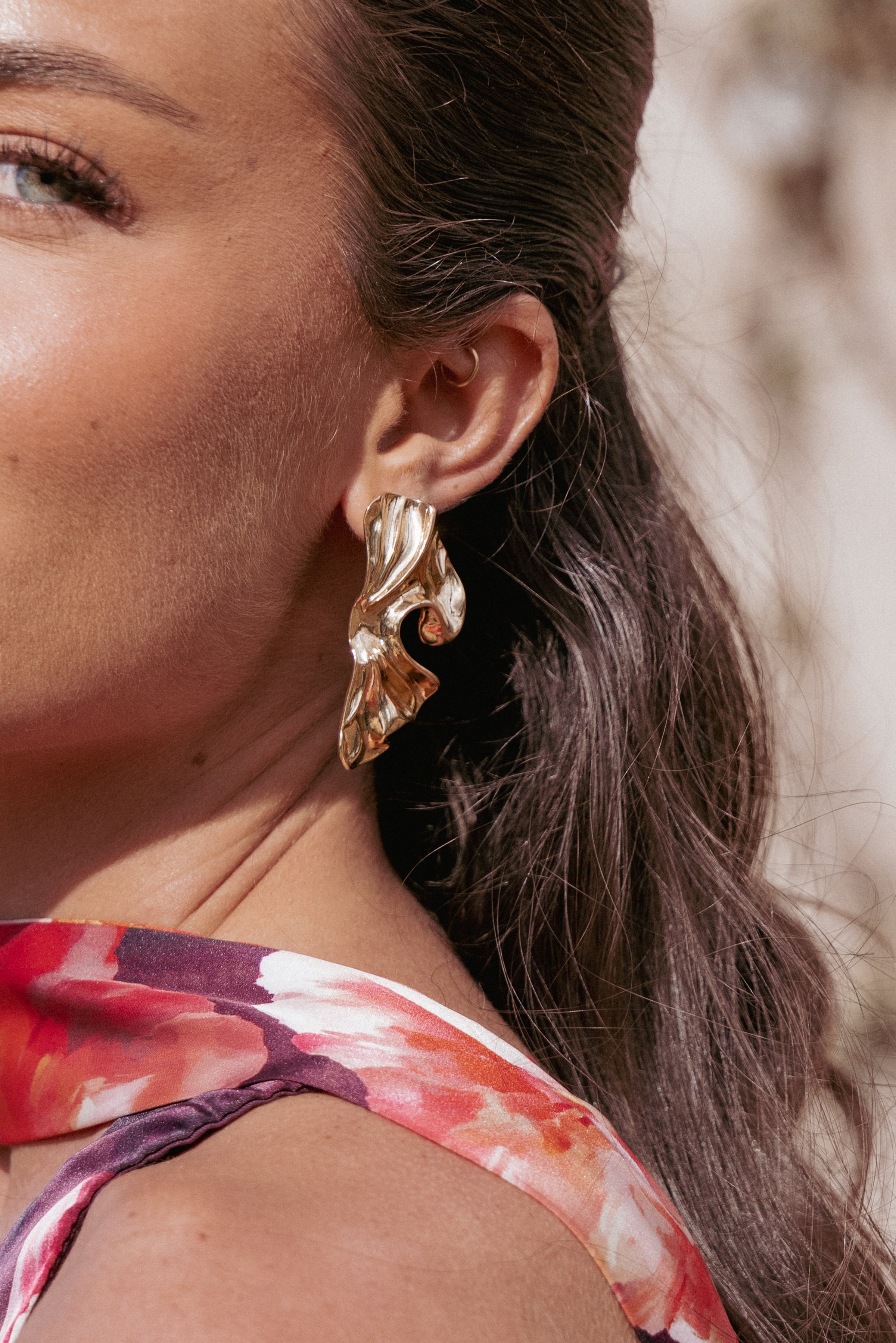 Petal and Pup USA ACCESSORIES Lillian Earrings - Gold One Size
