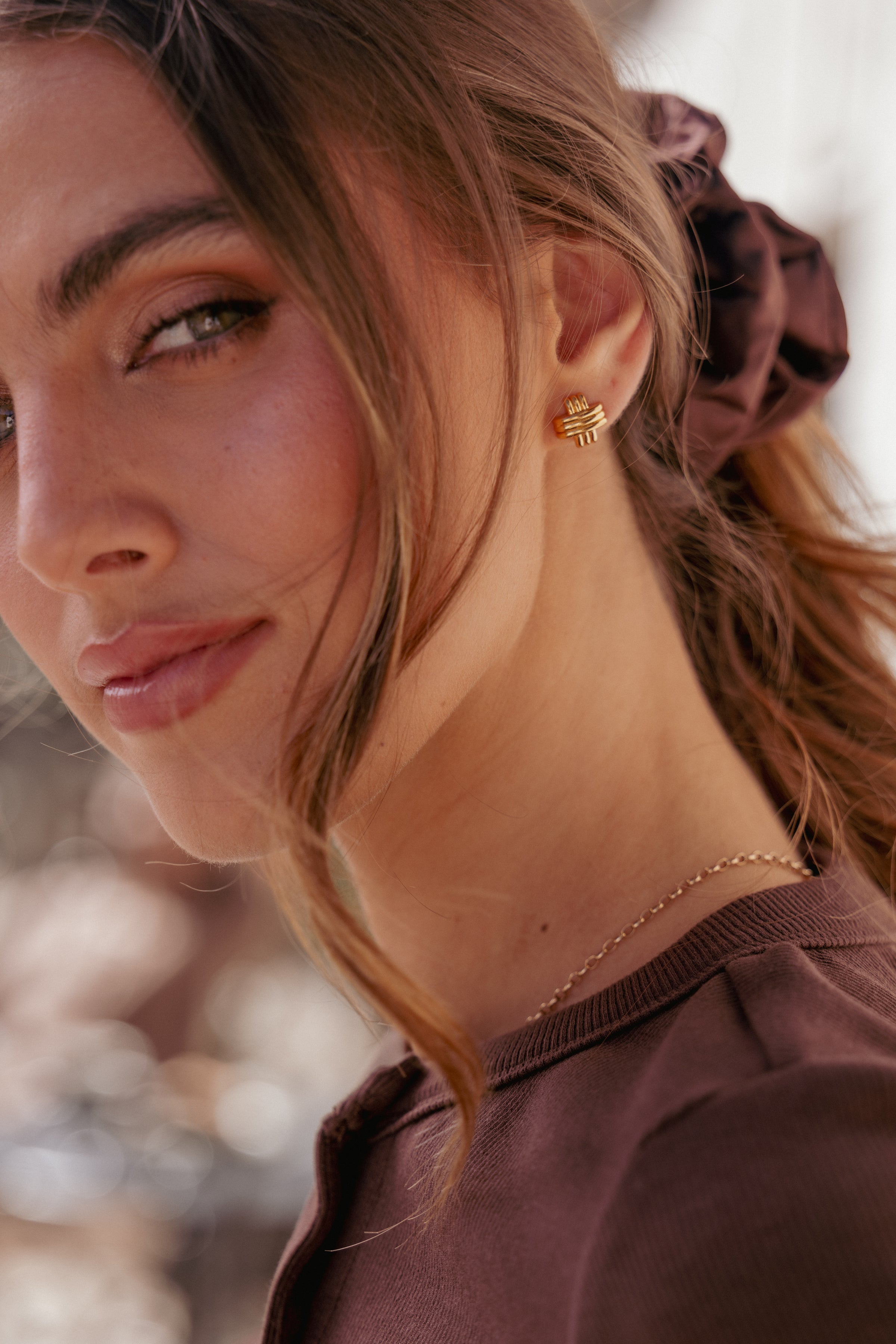 Petal and Pup USA ACCESSORIES Lorna Earrings - Gold One Size