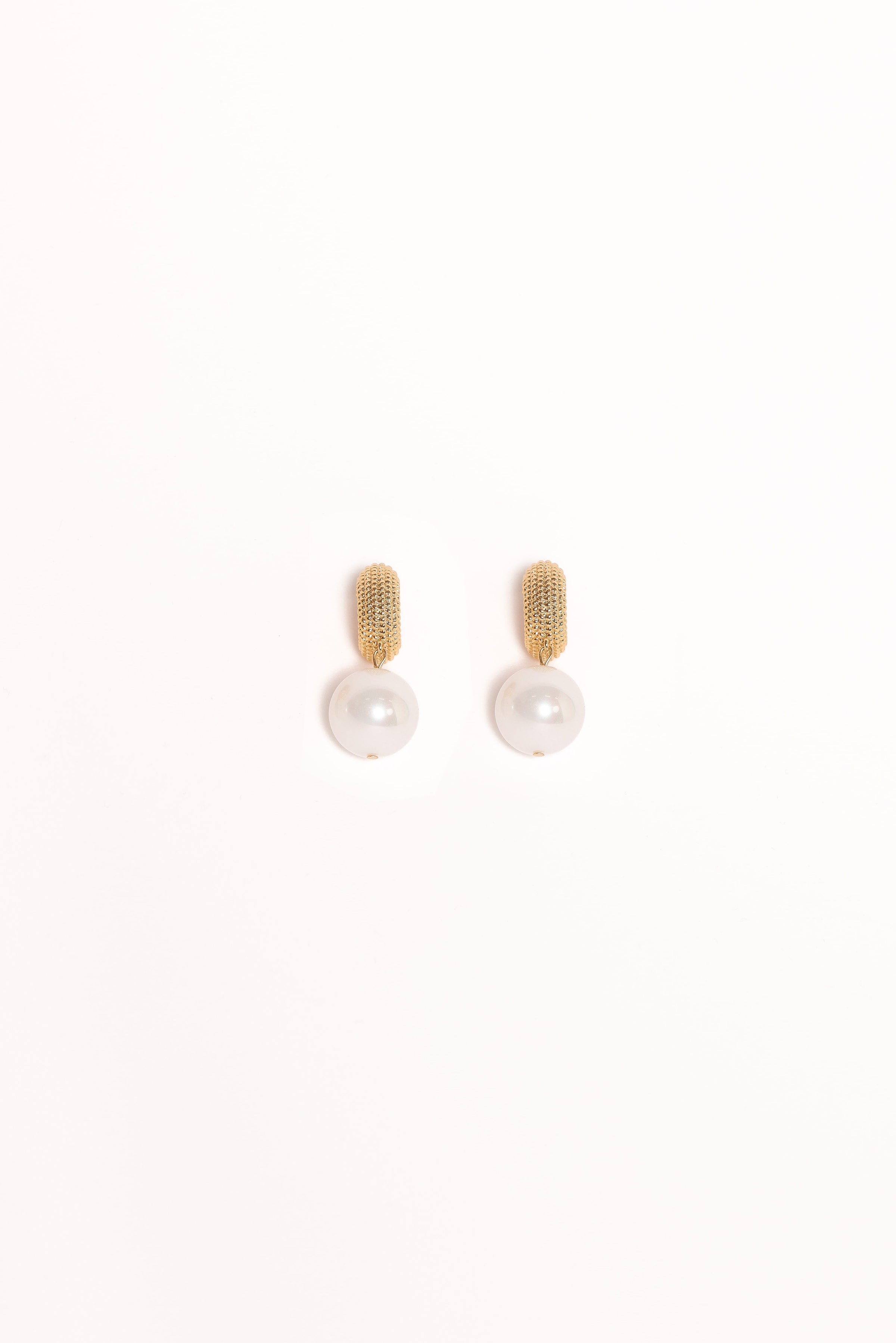 Petal and Pup USA ACCESSORIES Luciana Earrings - Gold/Pearl One Size