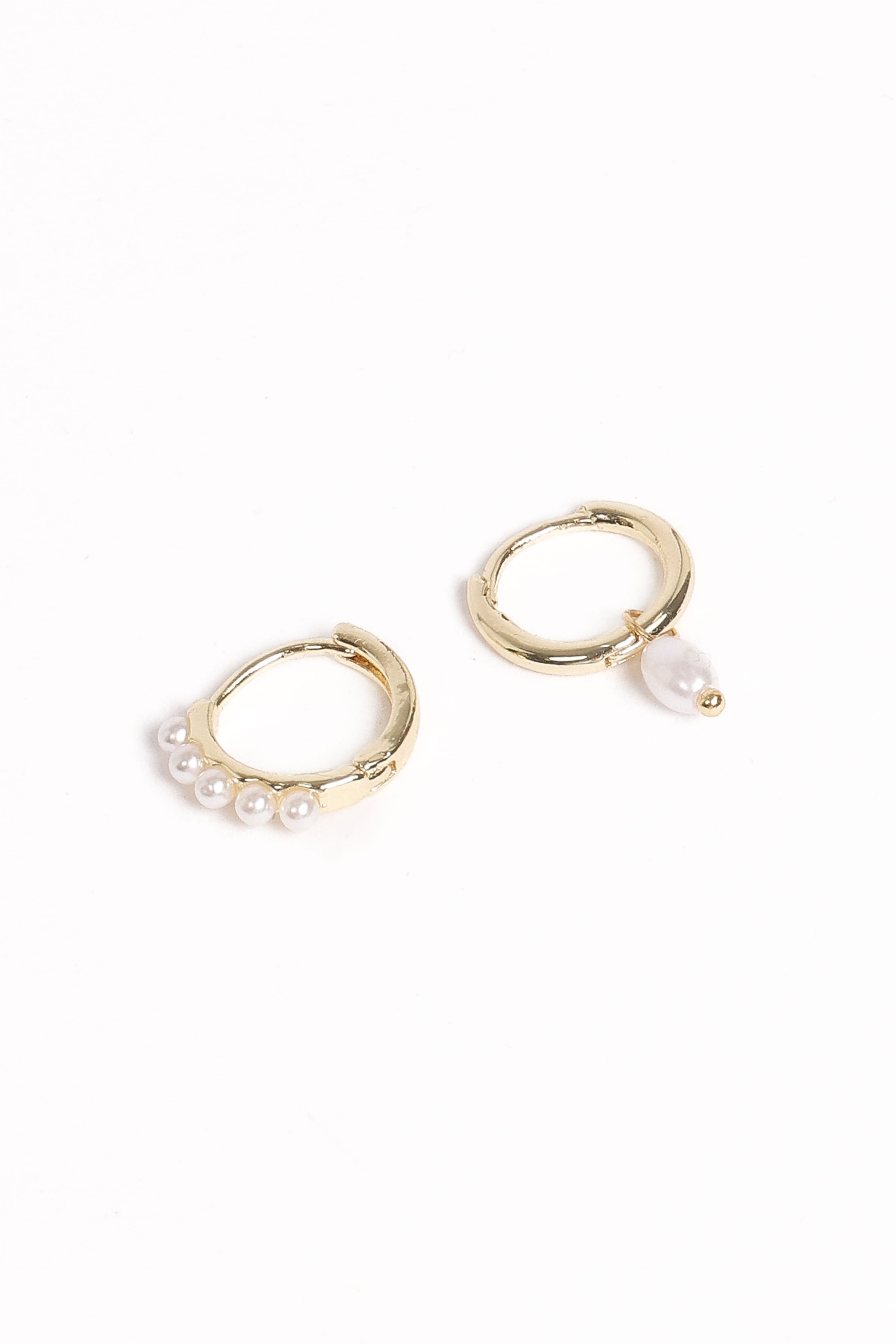 Petal and Pup USA ACCESSORIES Maracuja Earring Set - Gold/Pearl One Size