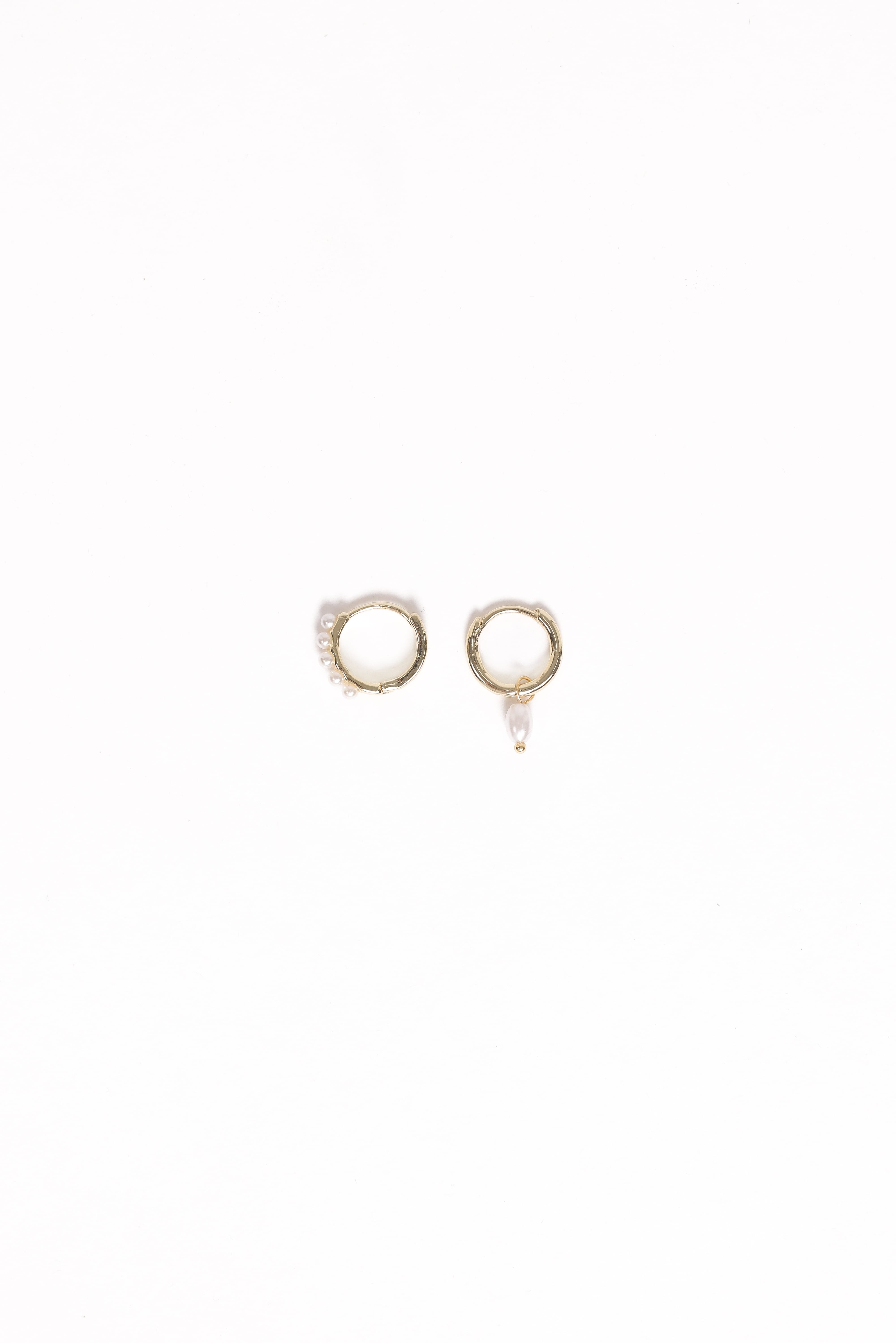 Petal and Pup USA ACCESSORIES Maracuja Earring Set - Gold/Pearl One Size