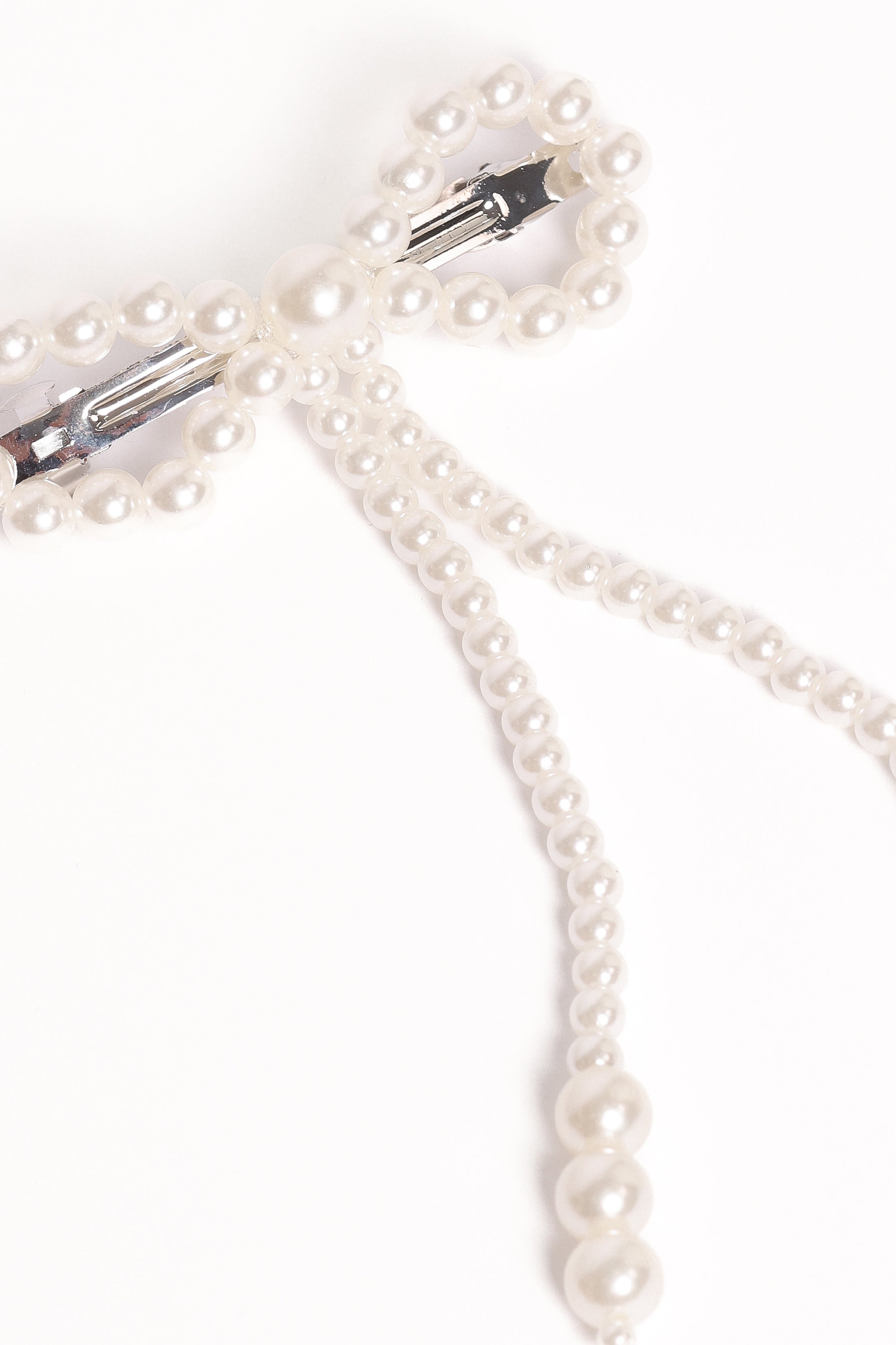 Petal and Pup USA ACCESSORIES Marcella Hair Bow Clip - Pearl One Size