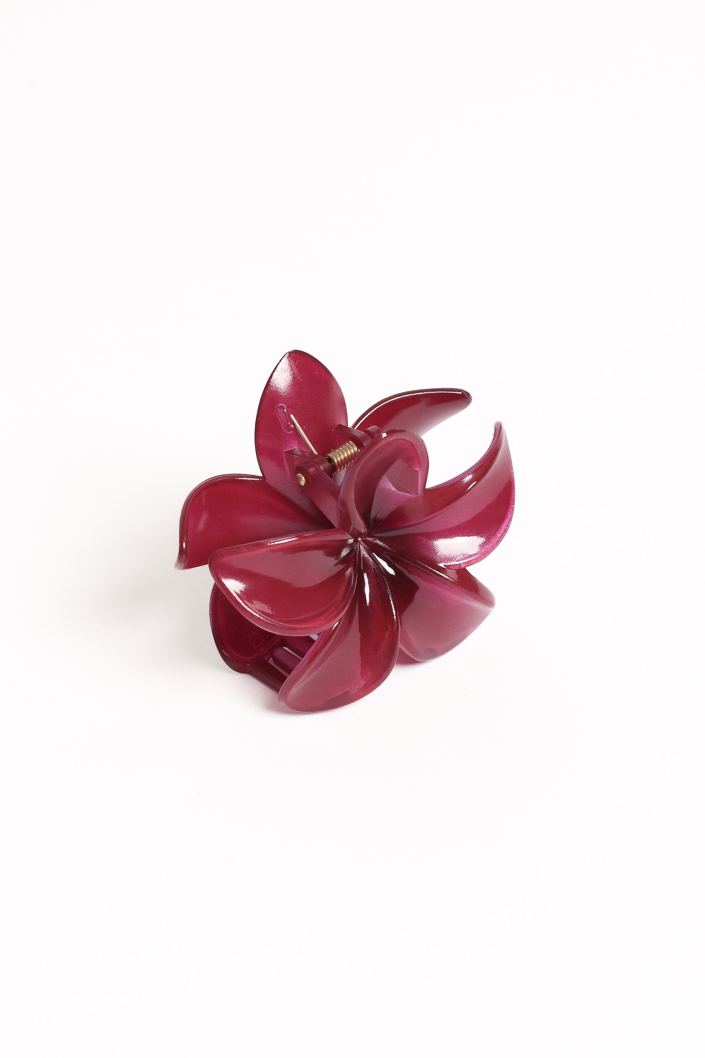 Petal and Pup USA ACCESSORIES Marissa Flower Hair Clip - Wine One Size
