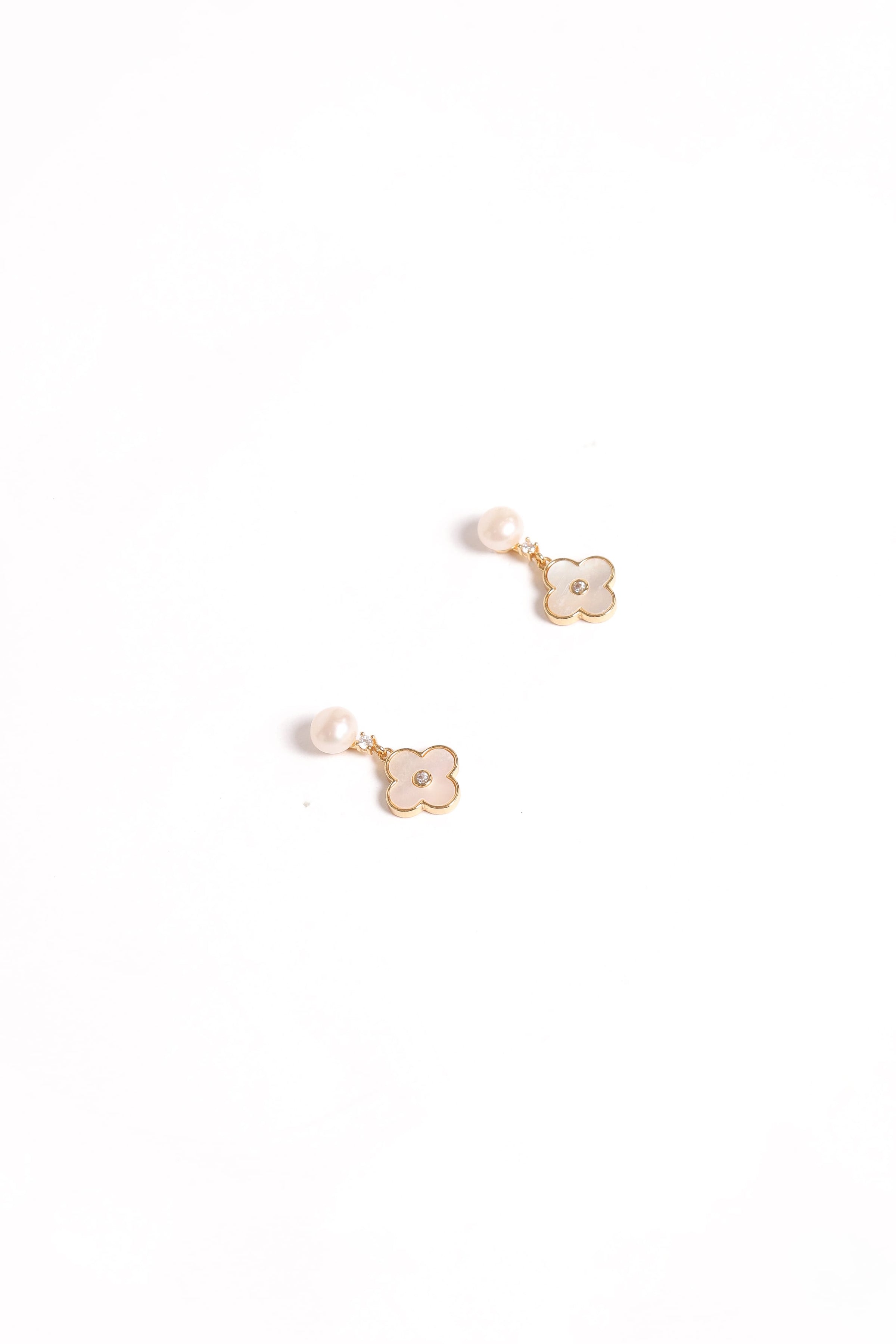 Petal and Pup USA ACCESSORIES Marlowe Flower Earrings - Gold One Size