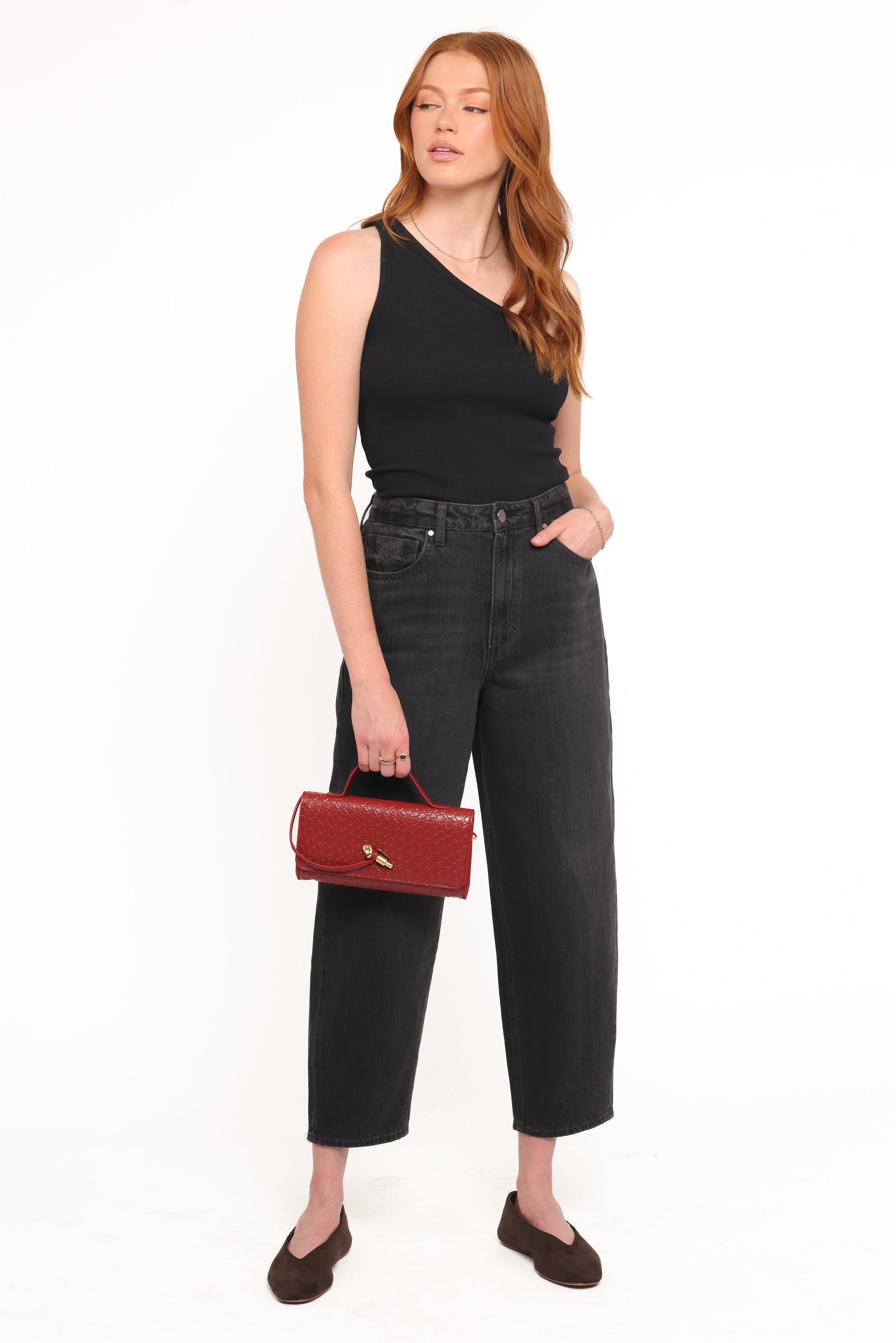 Petal and Pup USA ACCESSORIES Marnie Handbag - Burgundy One Size