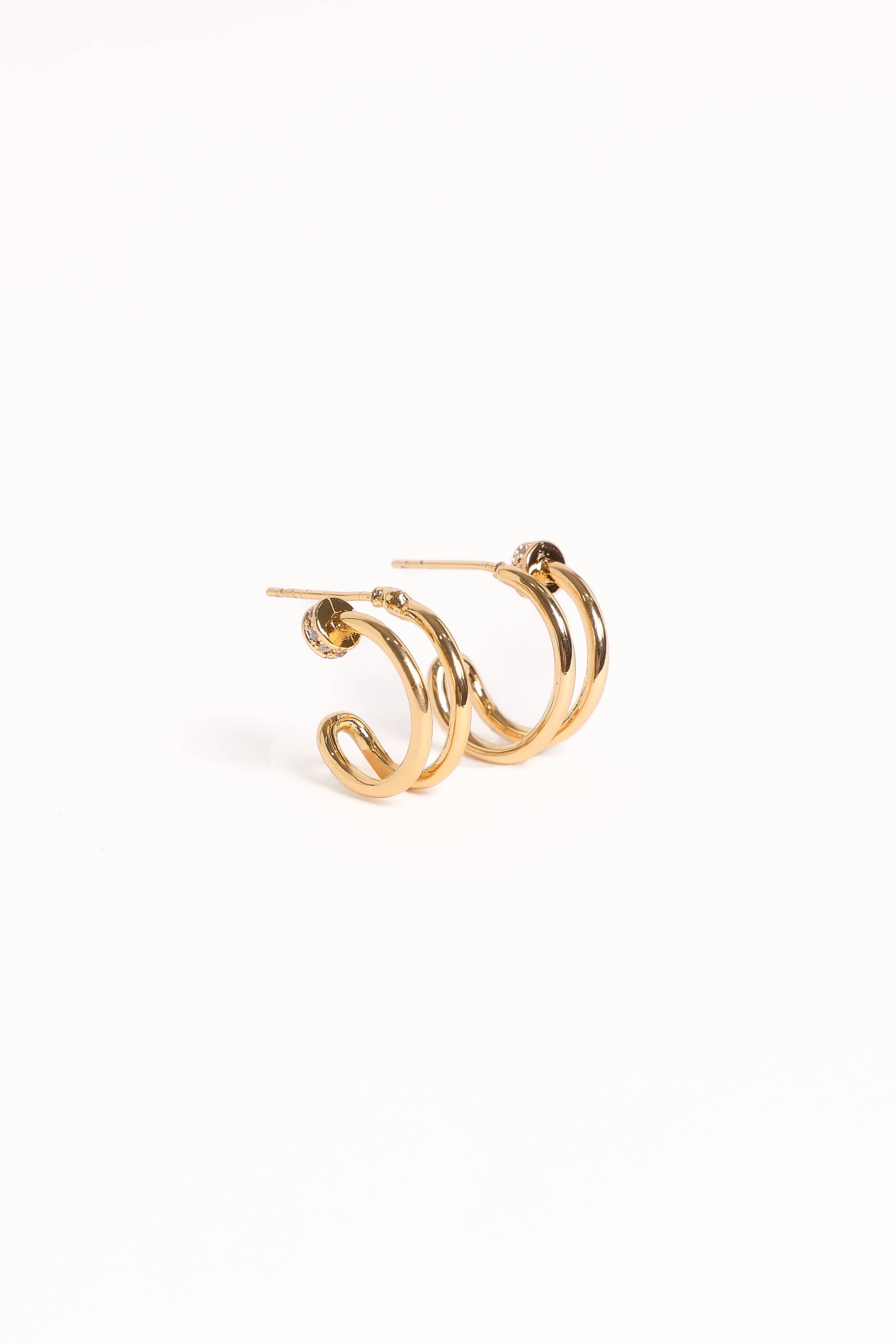 Petal and Pup USA ACCESSORIES Megan Earrings - Gold One Size