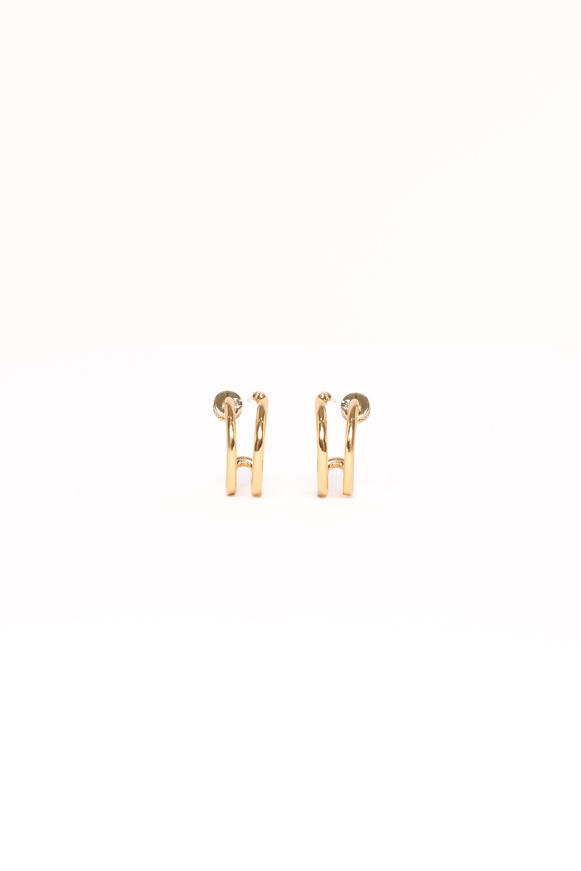 Petal and Pup USA ACCESSORIES Megan Earrings - Gold One Size