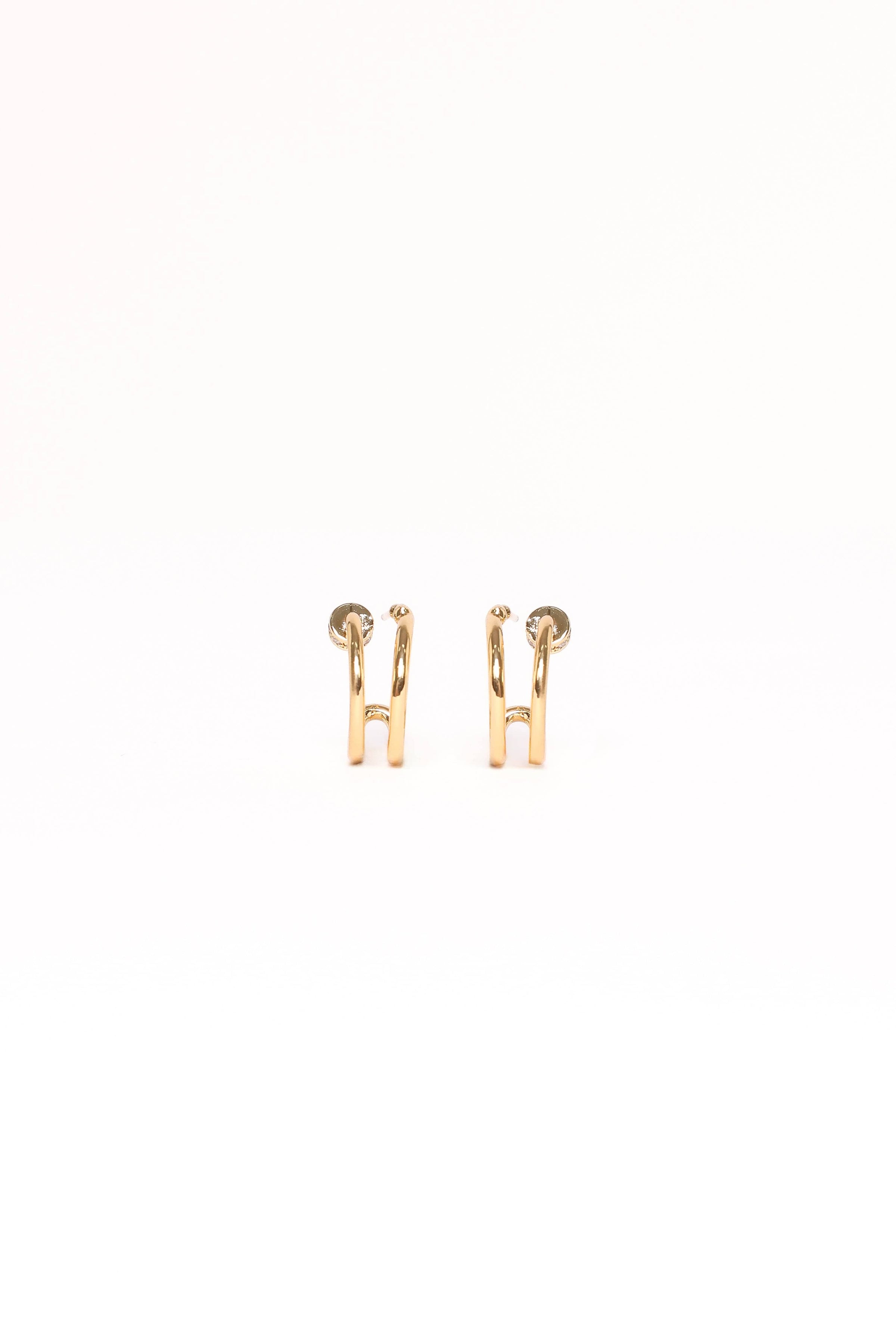 Petal and Pup USA ACCESSORIES Megan Earrings - Gold One Size
