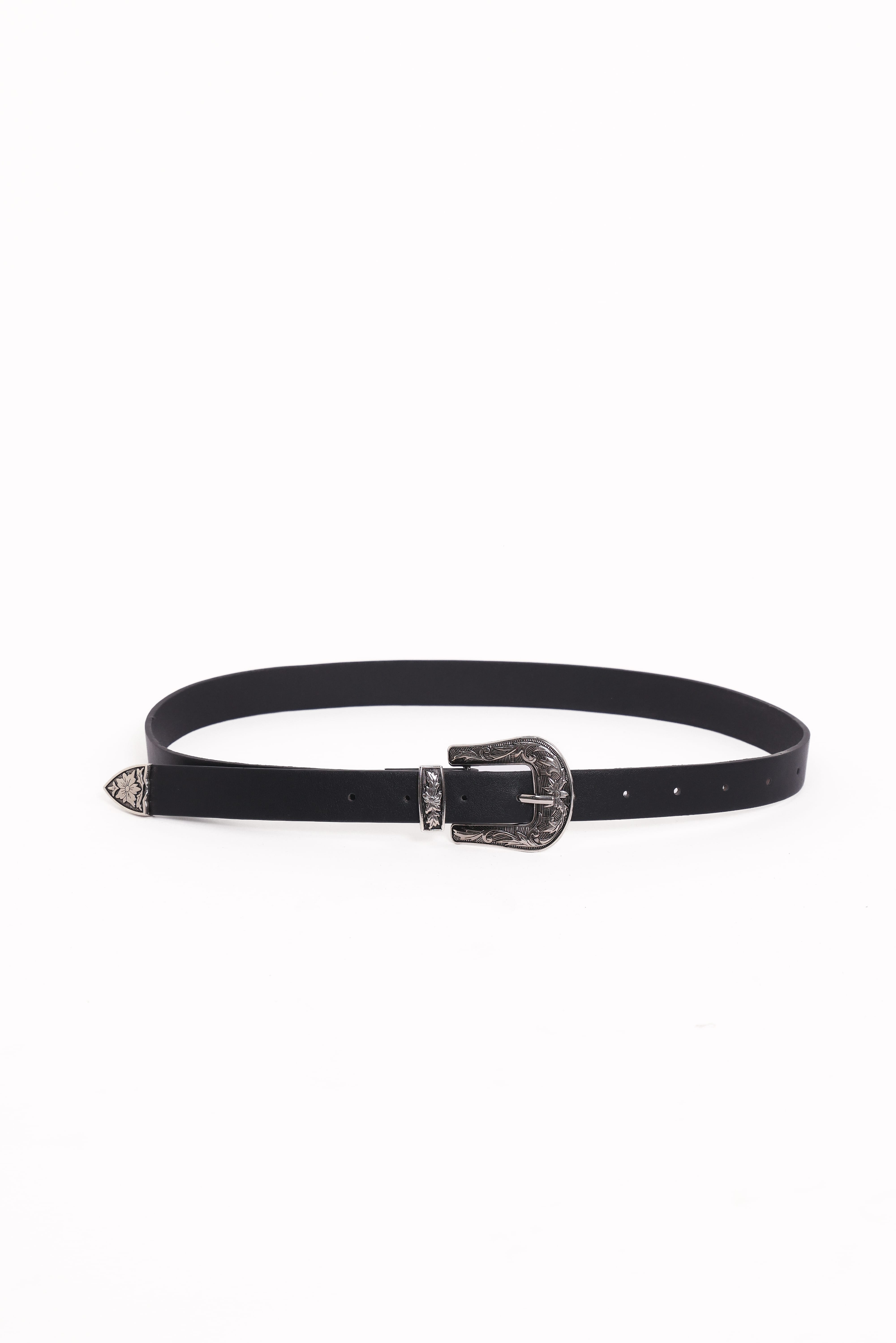 Petal and Pup USA ACCESSORIES Montana Belt - Black One Size