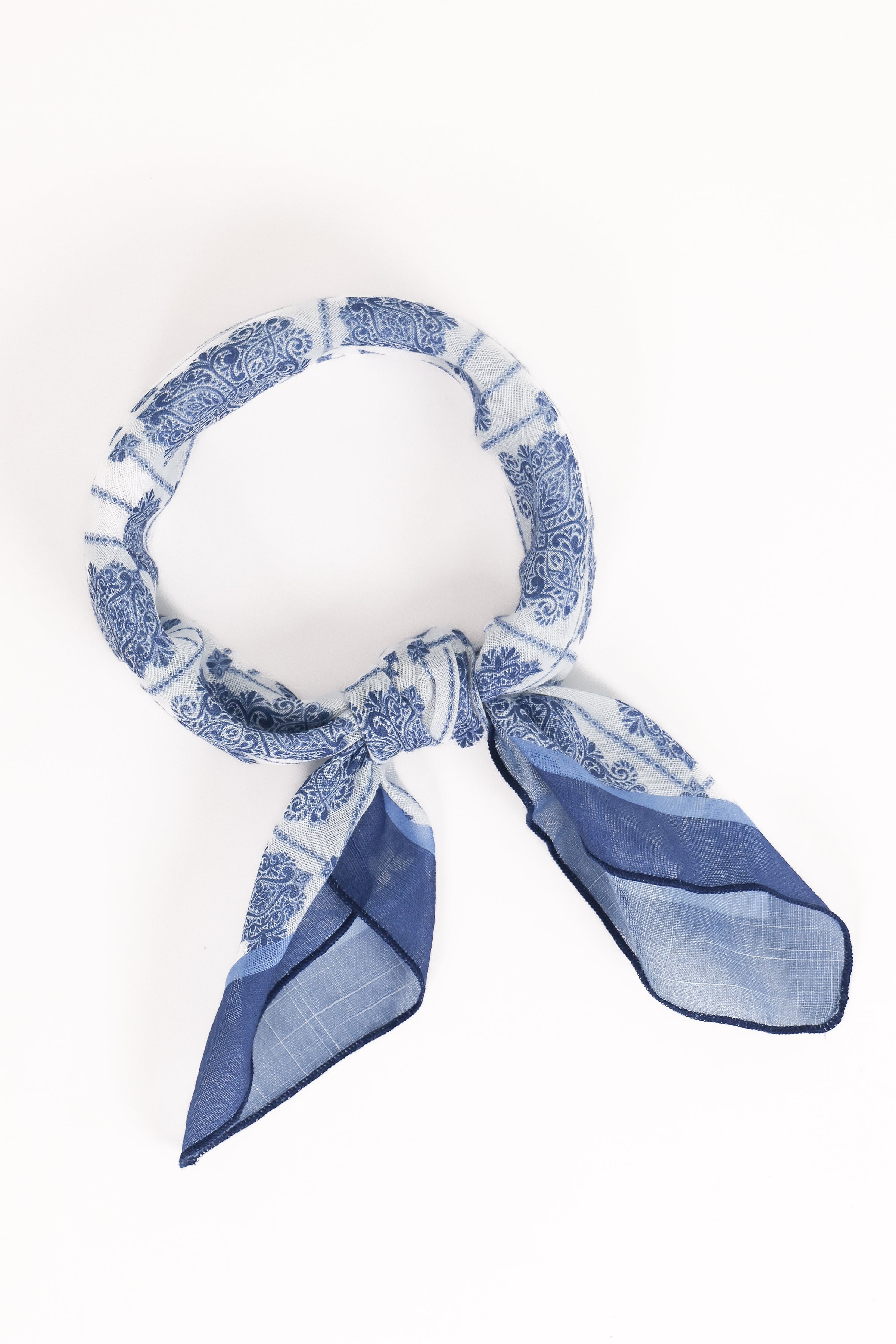 Petal and Pup USA ACCESSORIES Nadia Scarf - Blue One Size