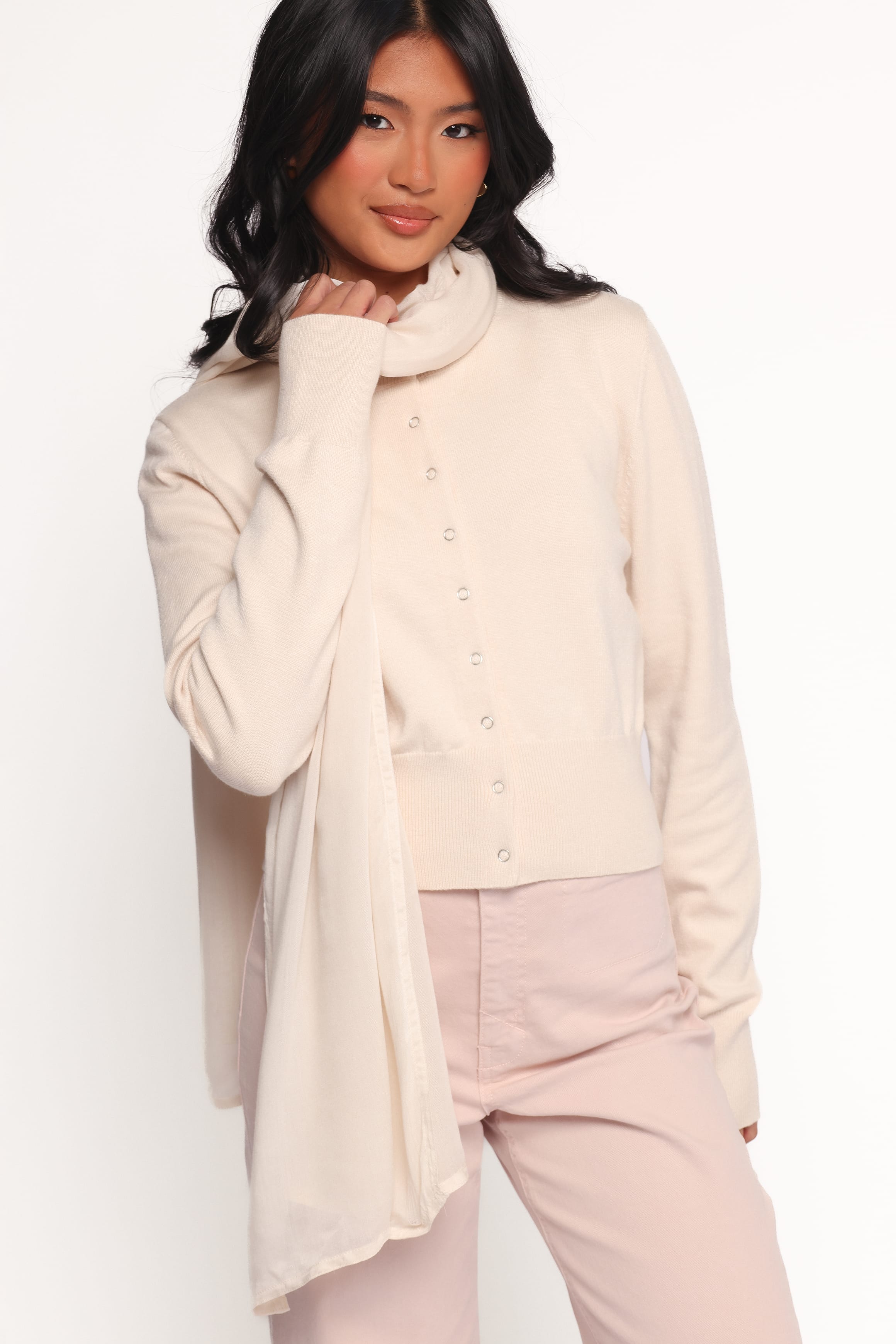 Petal and Pup USA ACCESSORIES Nerys Scarf - Cream One Size