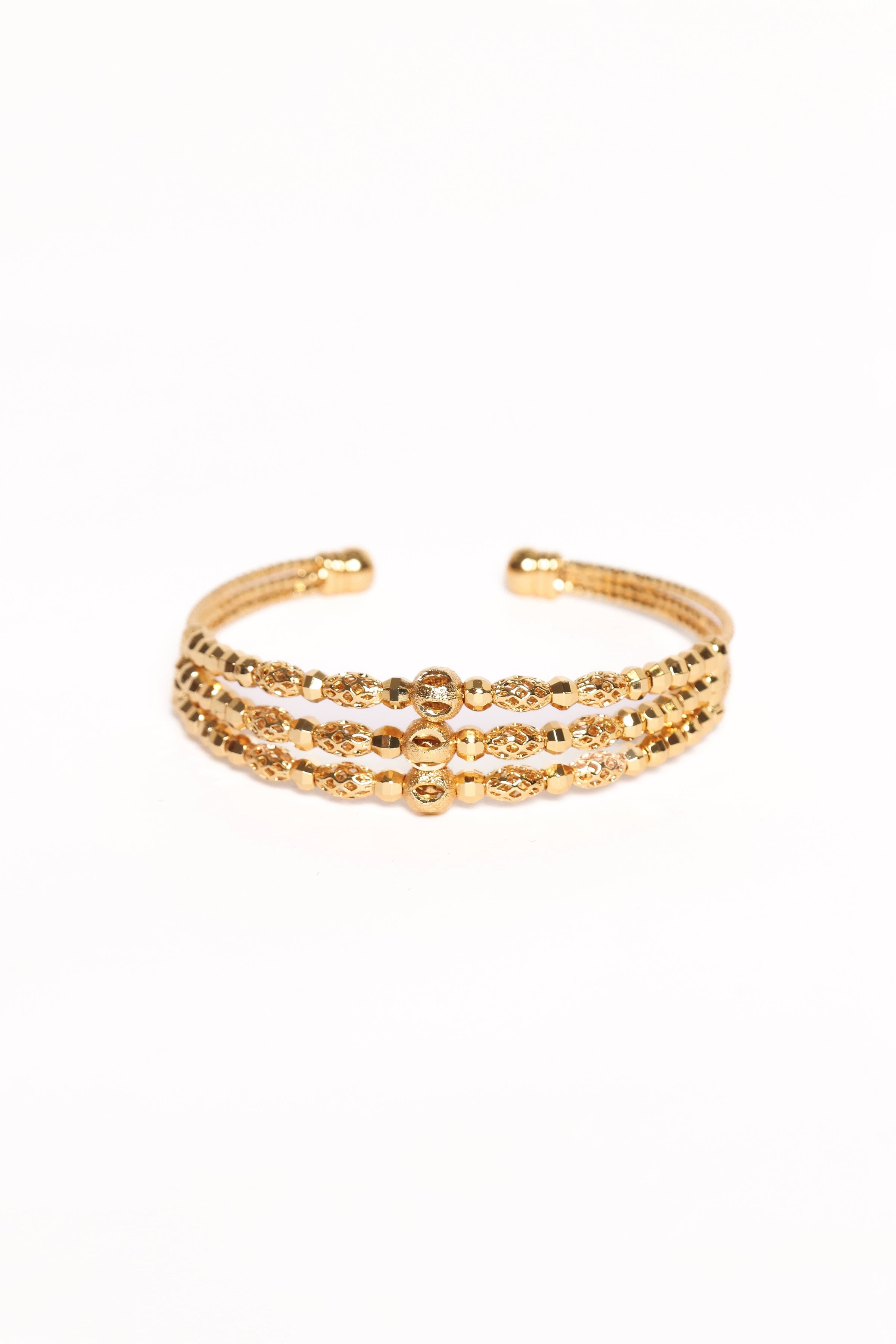 Petal and Pup USA ACCESSORIES Noah Cuff Bracelet - Gold One Size