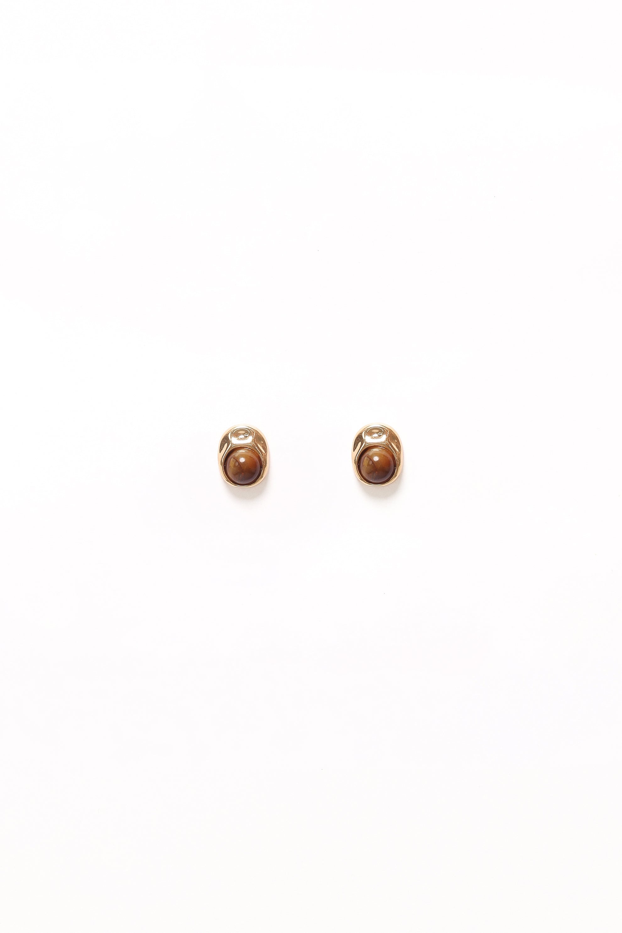 Petal and Pup USA ACCESSORIES Nova Earrings - Brown/Gold One Size