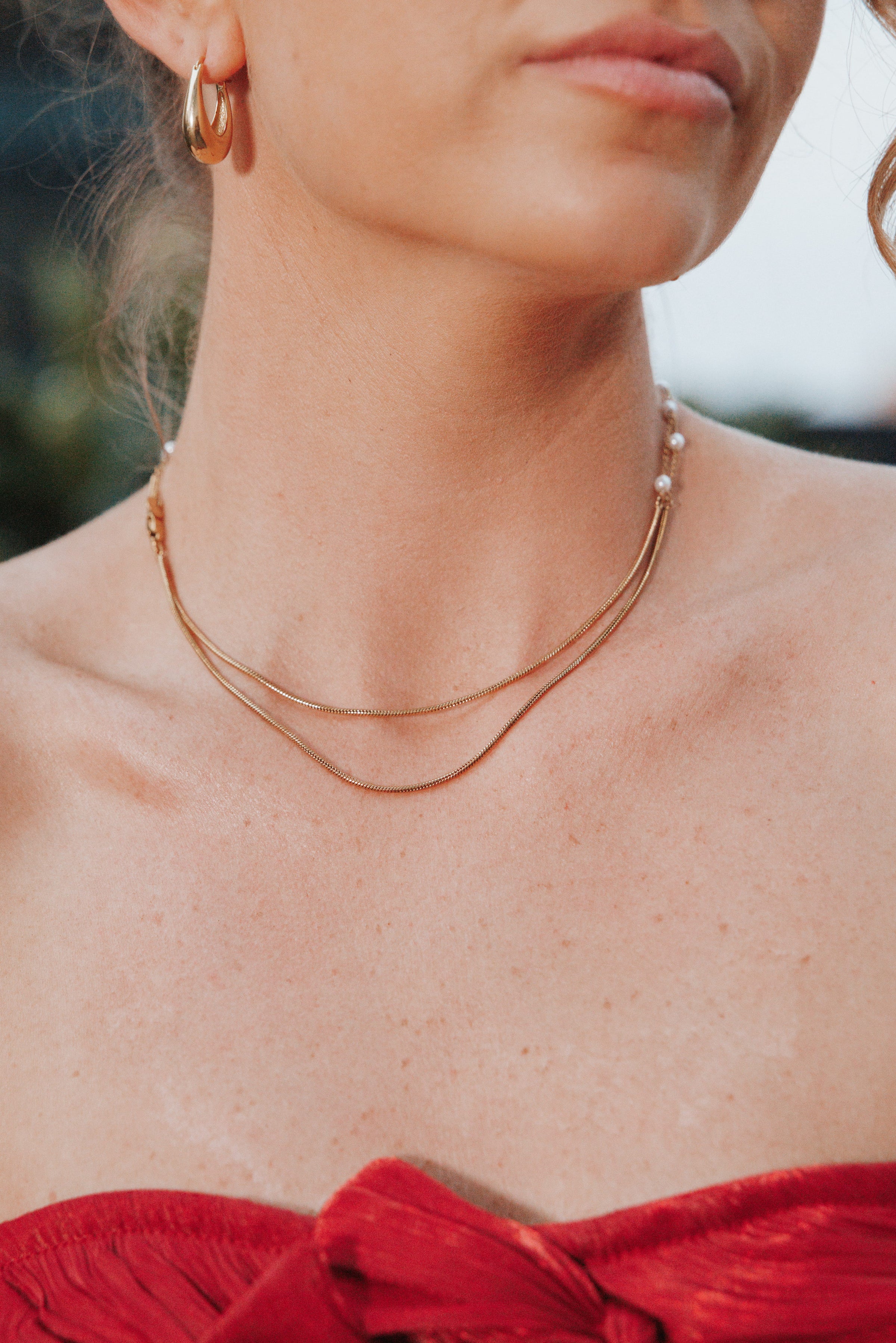 Petal and Pup USA ACCESSORIES Paloma Necklace - Gold One Size