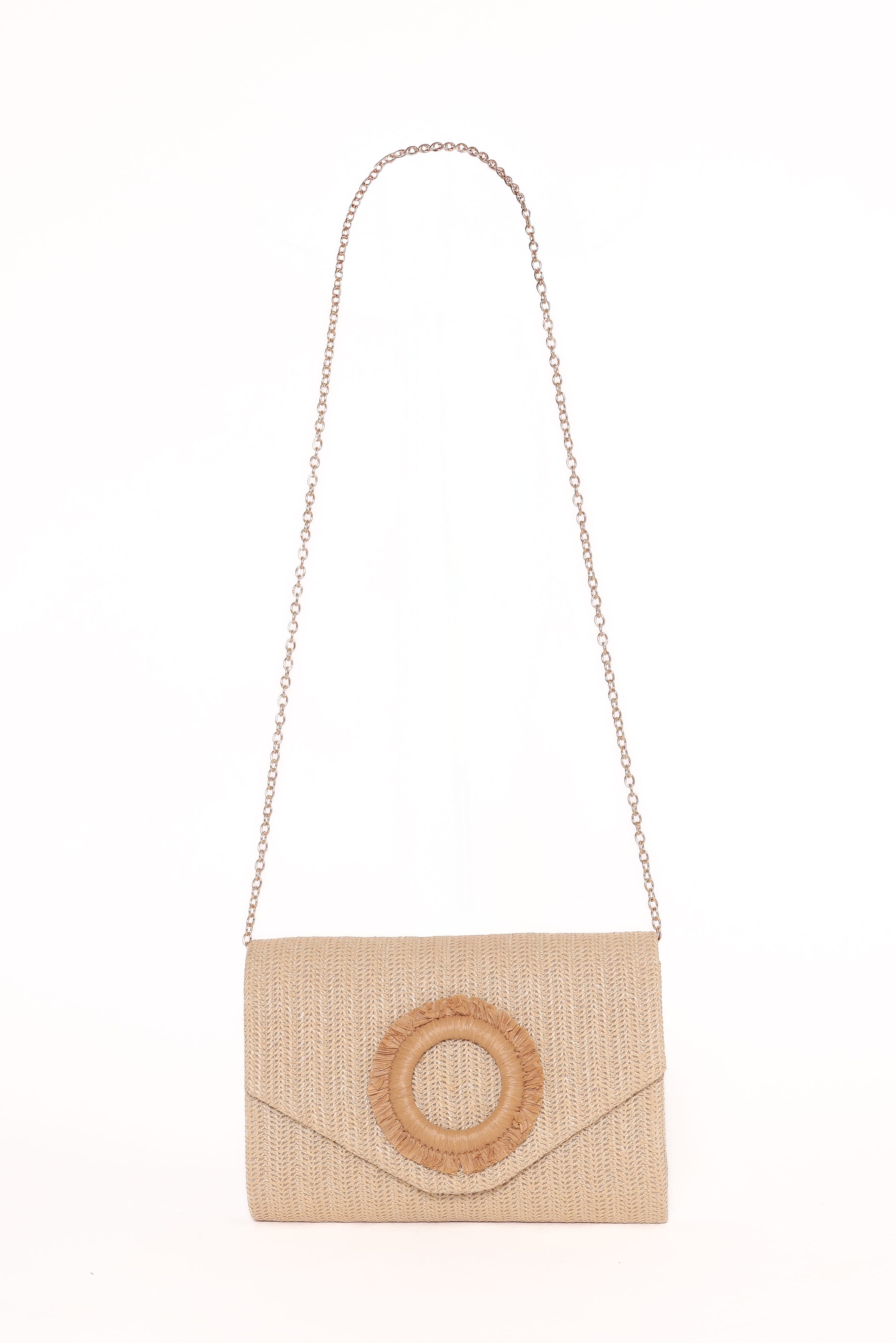 Petal and Pup USA ACCESSORIES Panama Clutch - Sand One Size