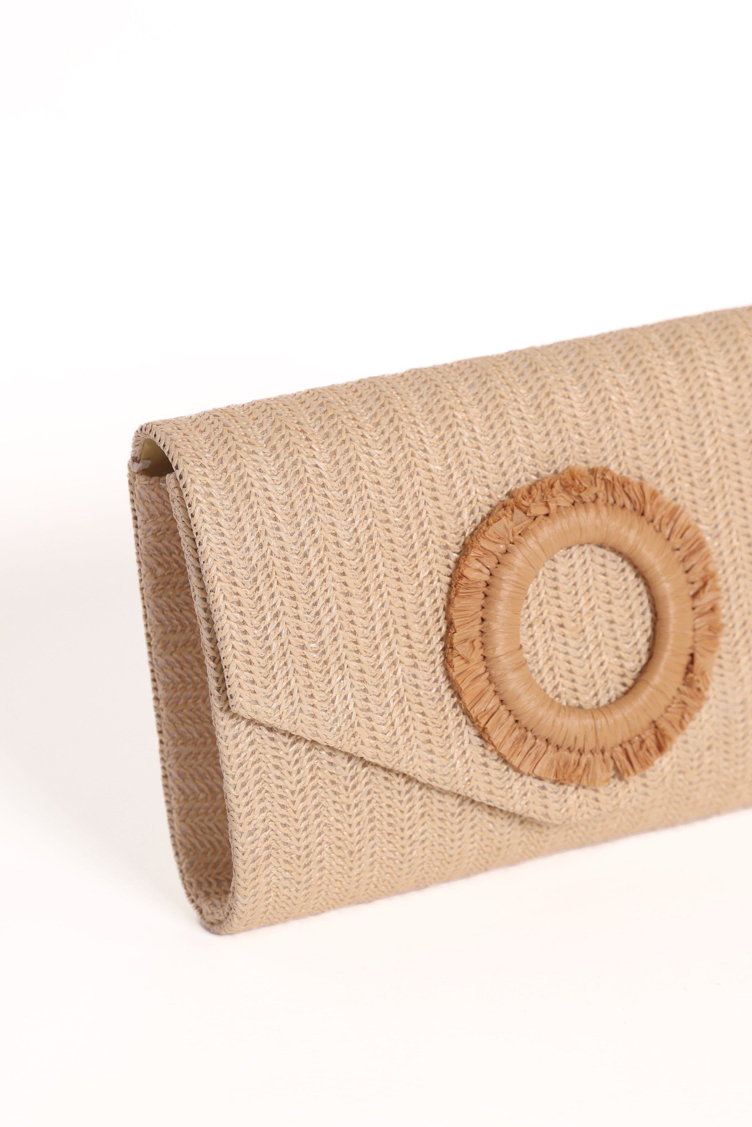 Petal and Pup USA ACCESSORIES Panama Clutch - Sand One Size