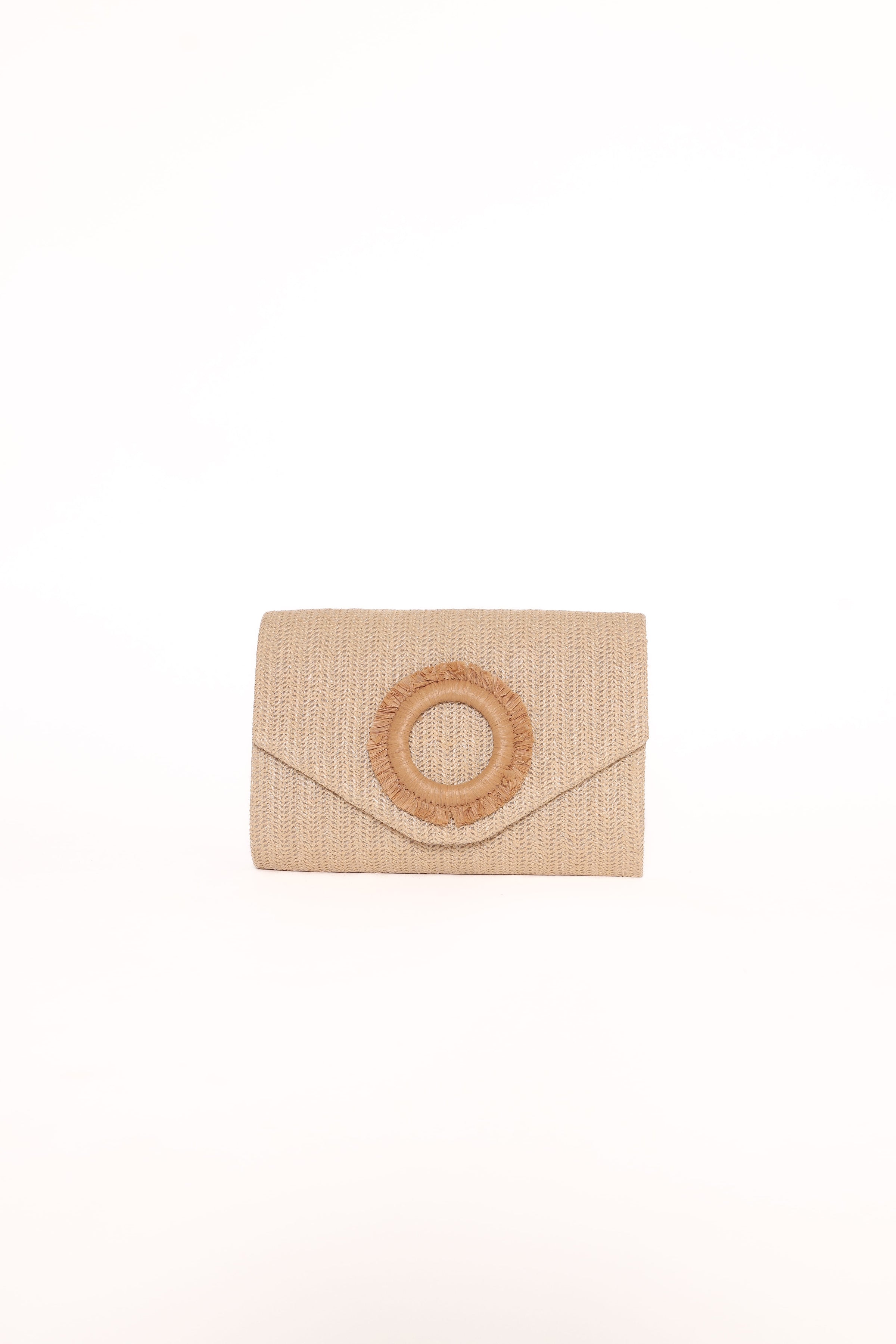 Petal and Pup USA ACCESSORIES Panama Clutch - Sand One Size