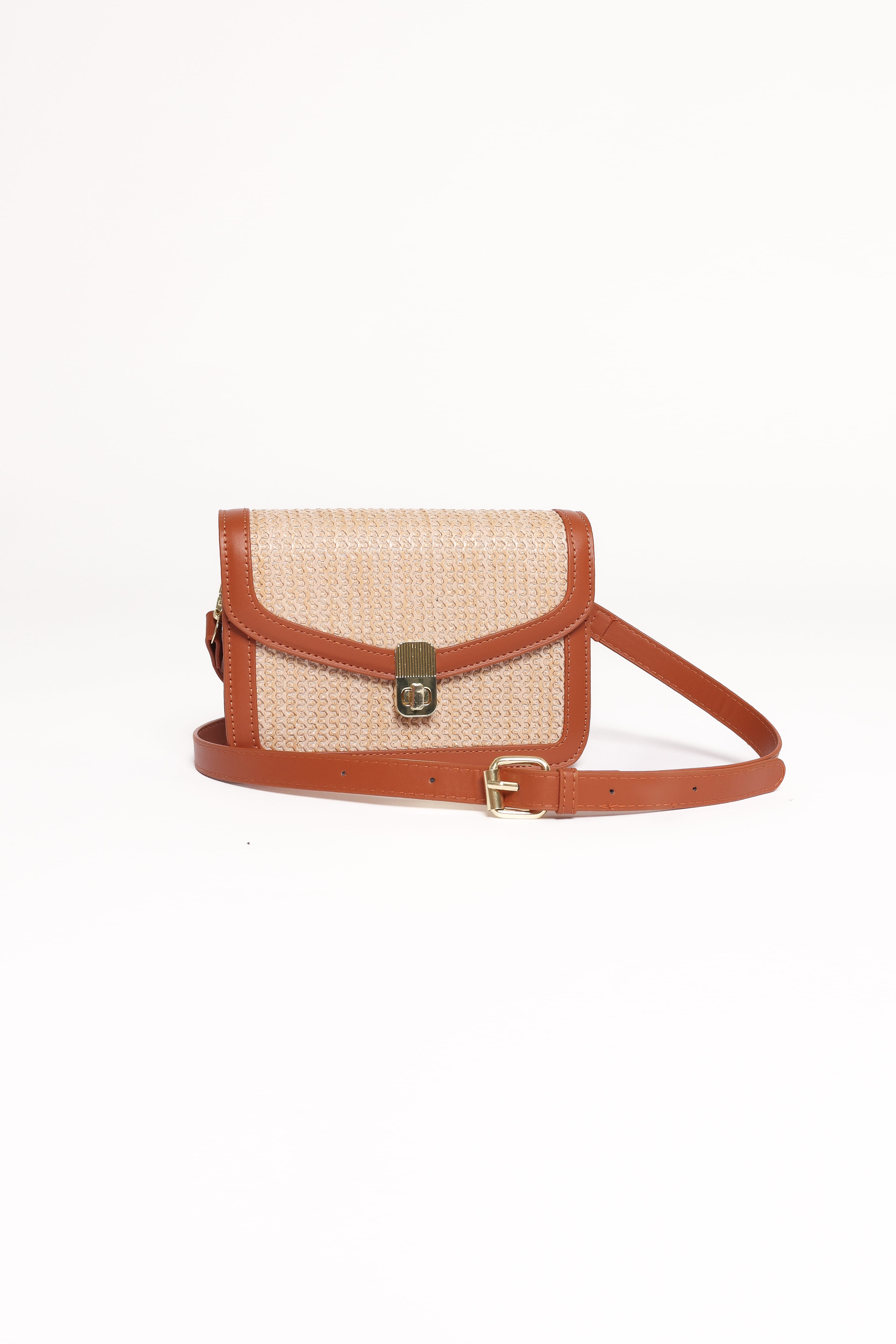 Petal and Pup USA ACCESSORIES Rhea Shoulder Bag - Tan One Size