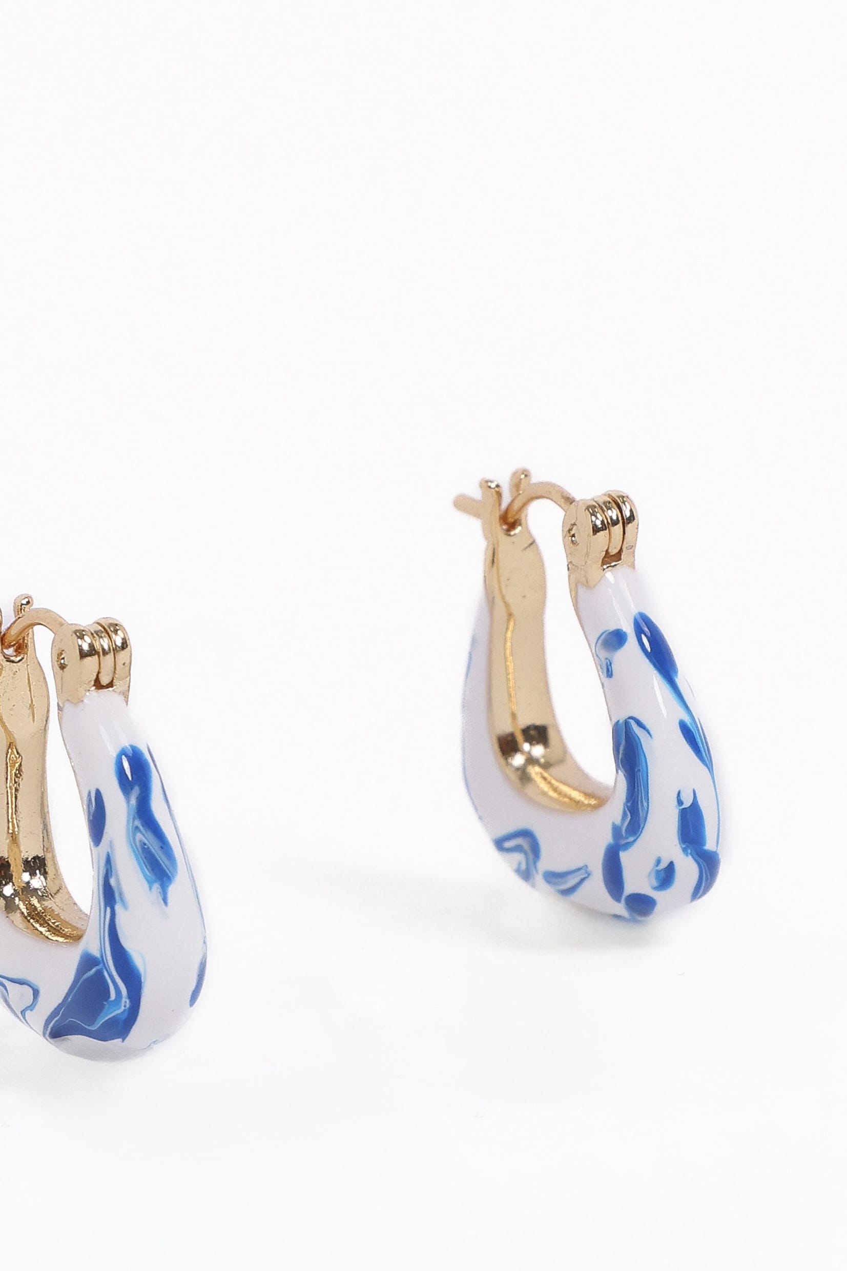 Petal and Pup USA ACCESSORIES Riven Earrings - Blue One Size