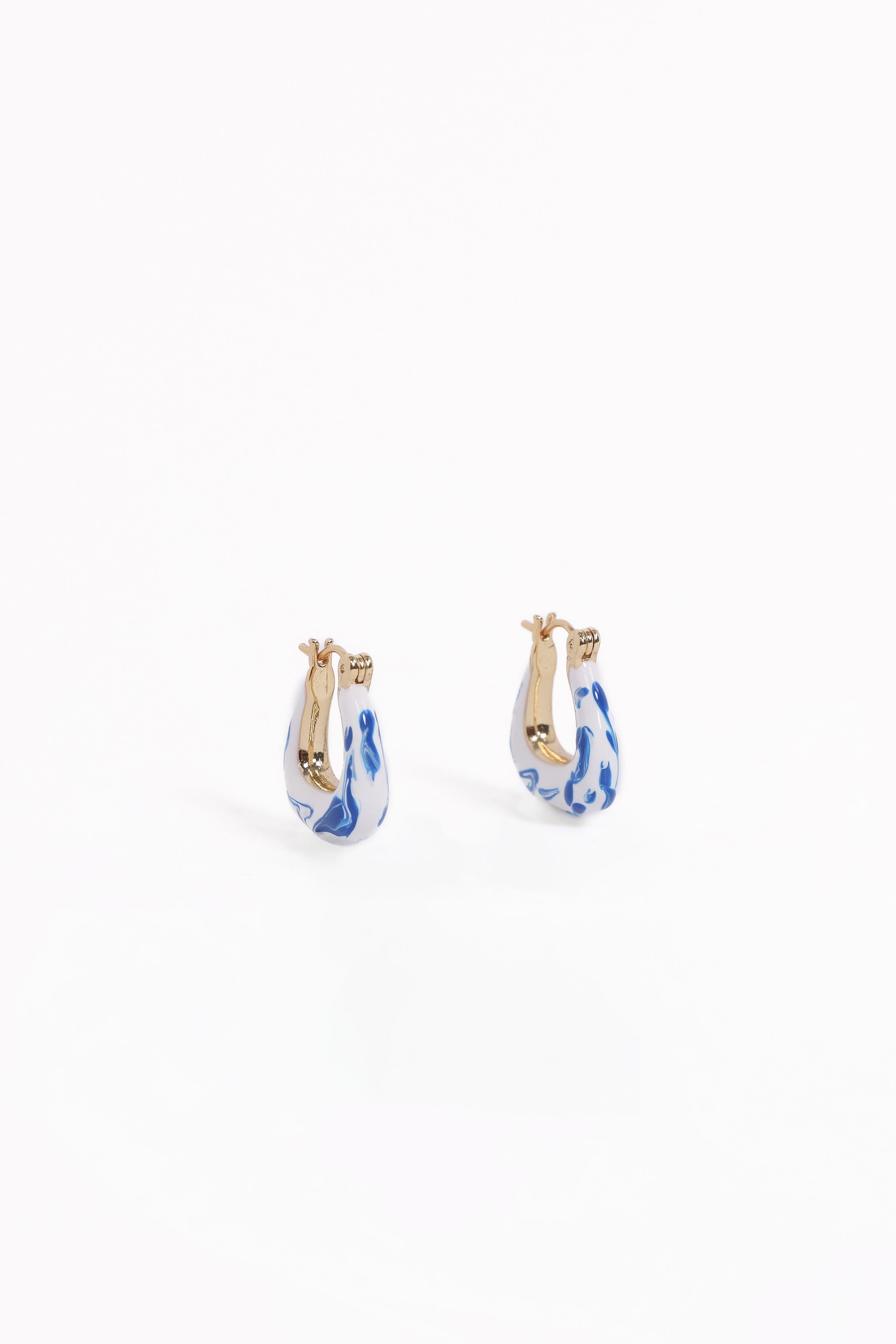 Petal and Pup USA ACCESSORIES Riven Earrings - Blue One Size
